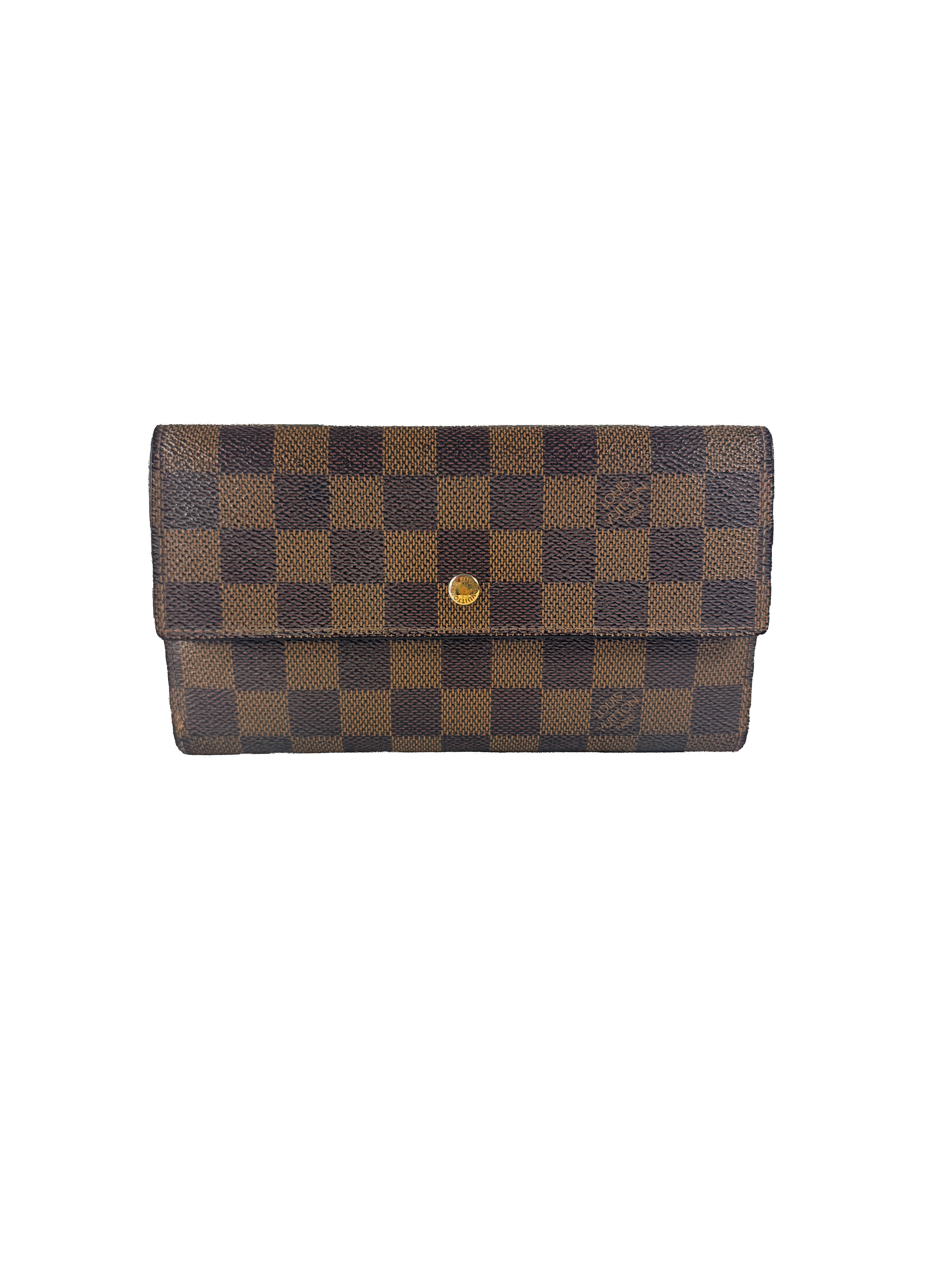 Louis Vuitton damier ebene Sarah wallet TH1039