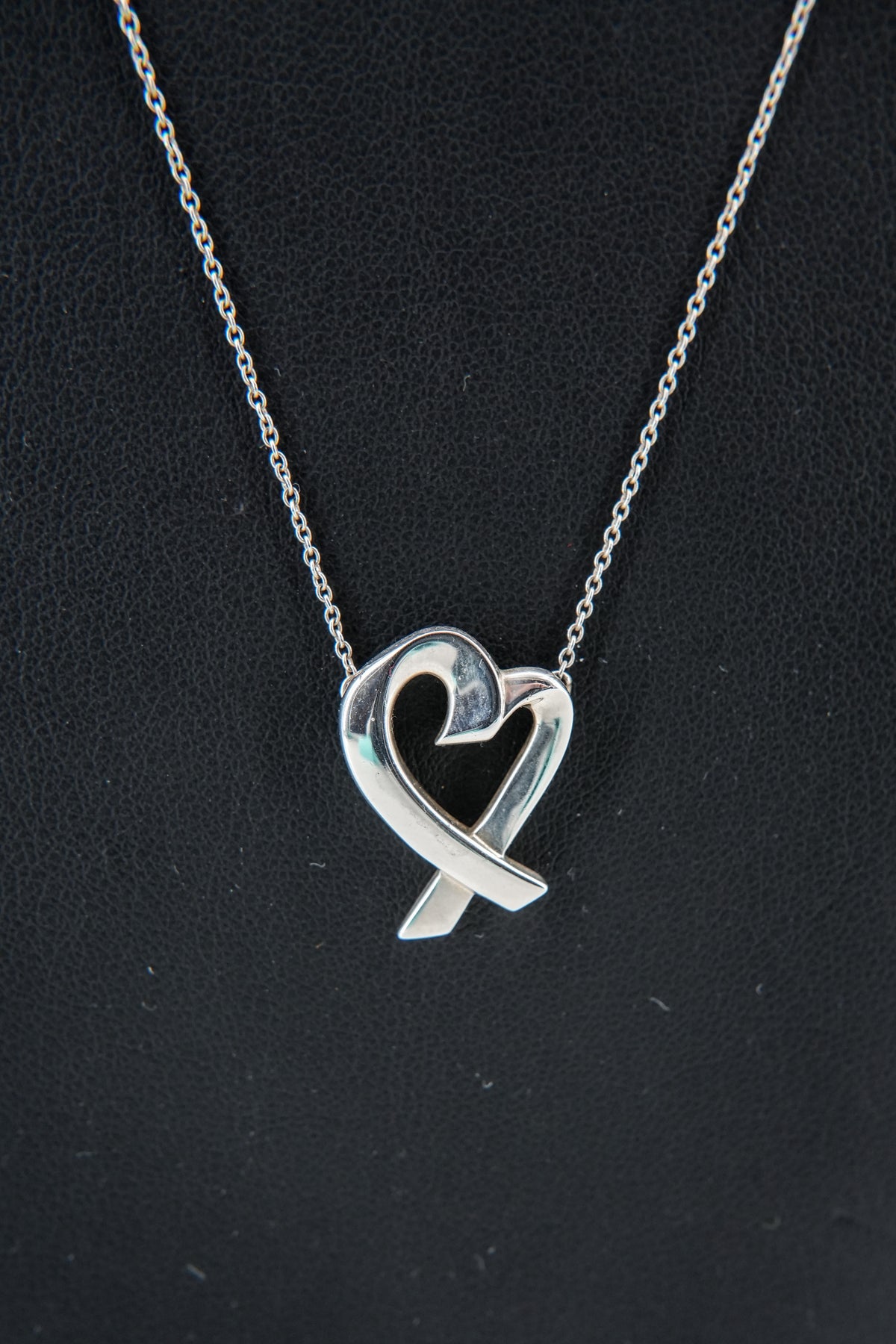 Tiffany & Co Paloma Picasso Loving Heart sterling silver necklace