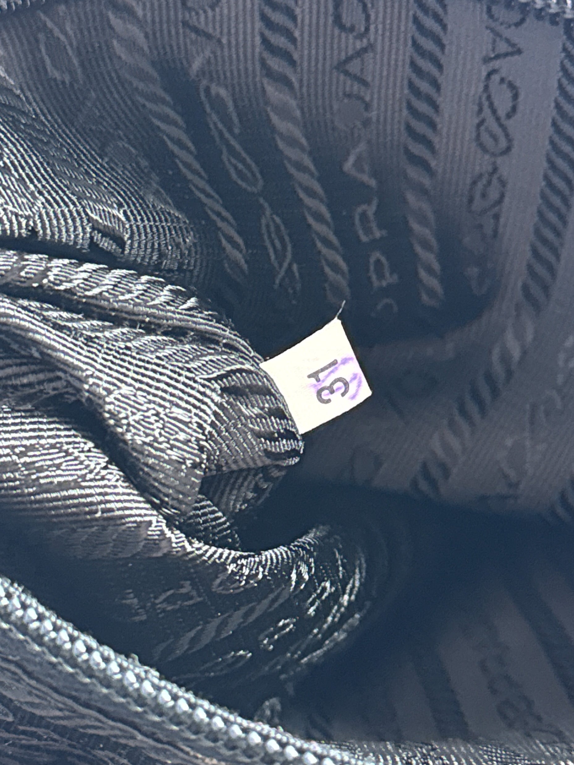 Prada tessuto dark green nylon tote