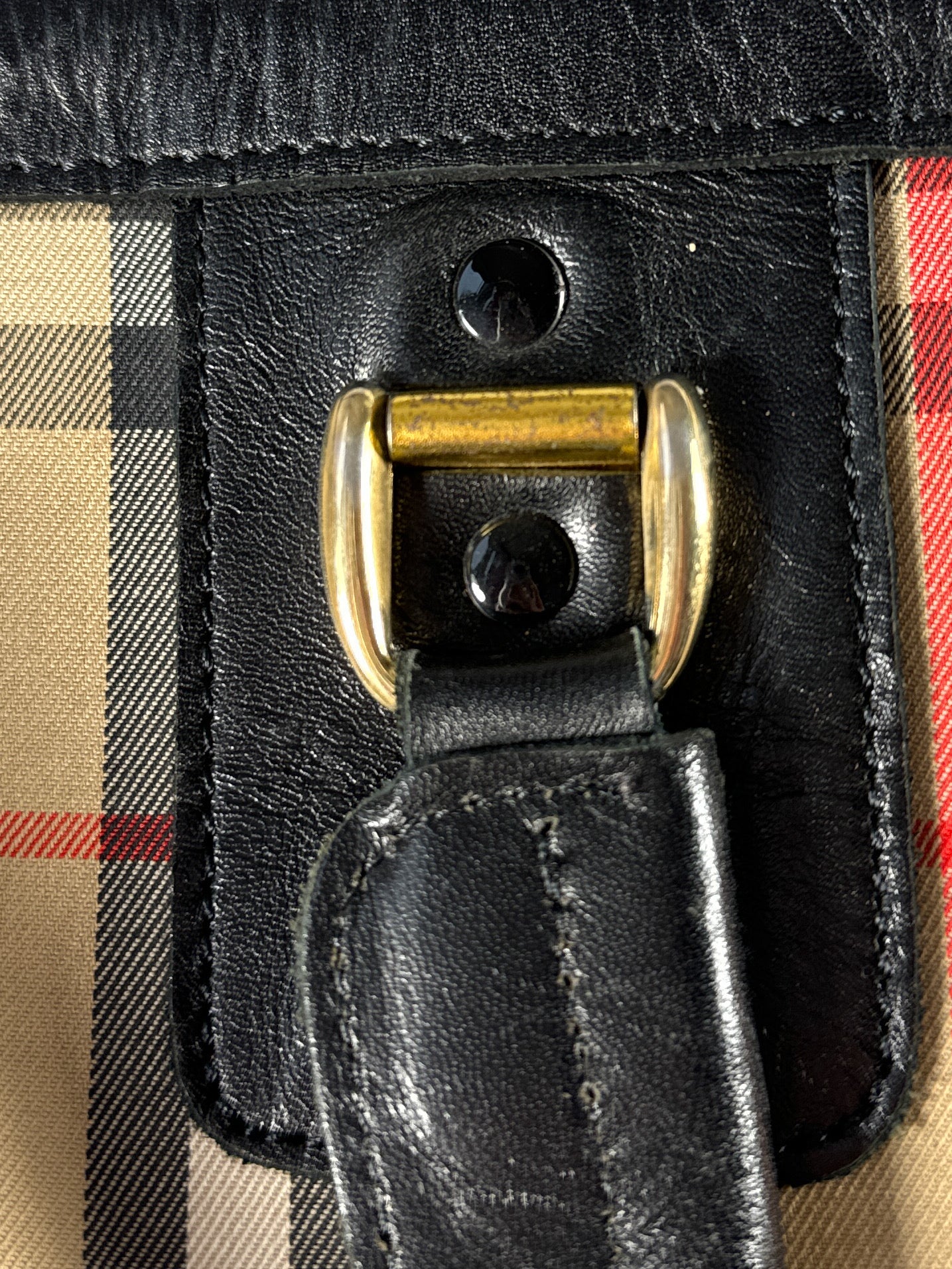 Burberrys vintage nova check travel bag **as is**