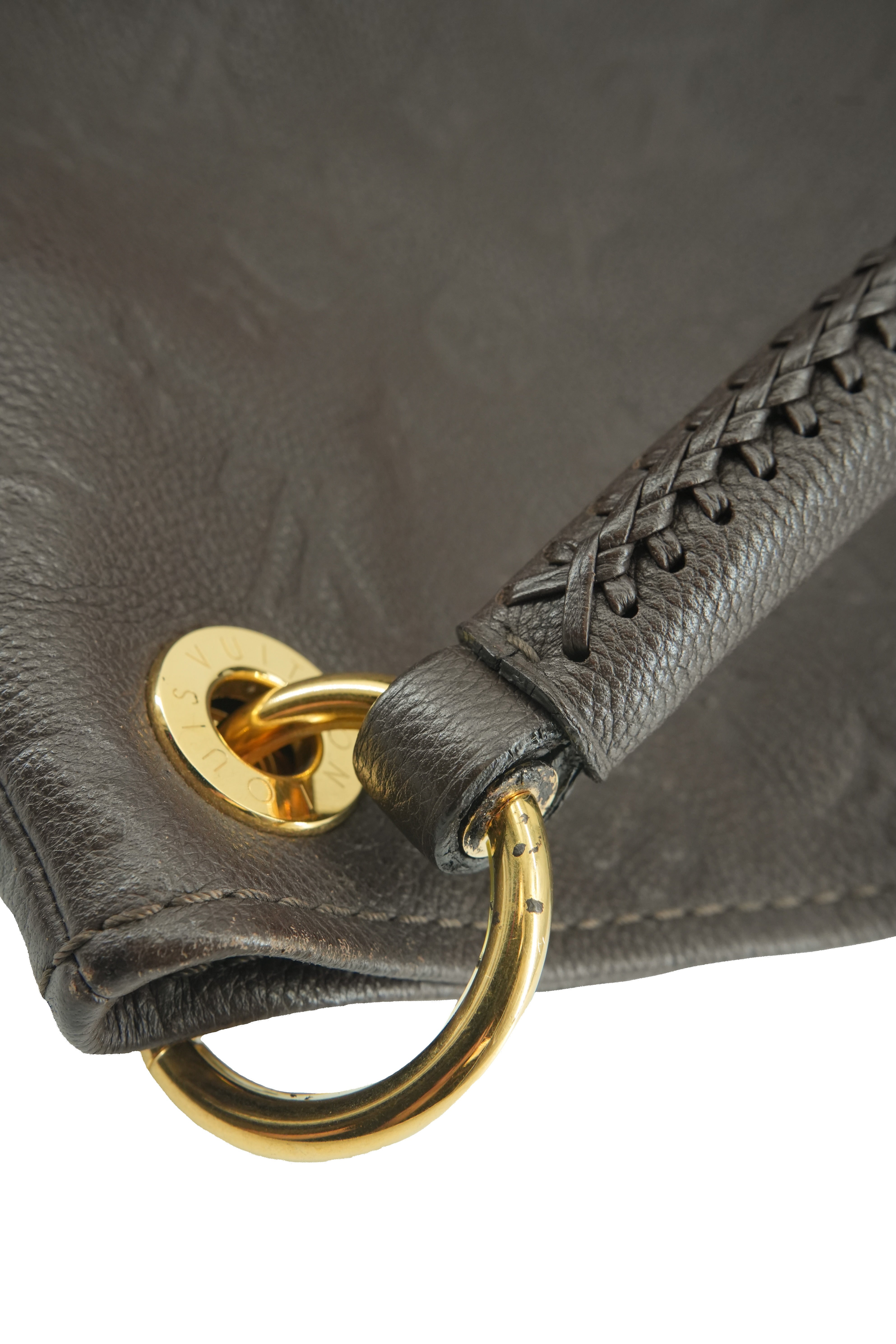 Louis Vuitton dark brown empreinte leather Artsy CA3174