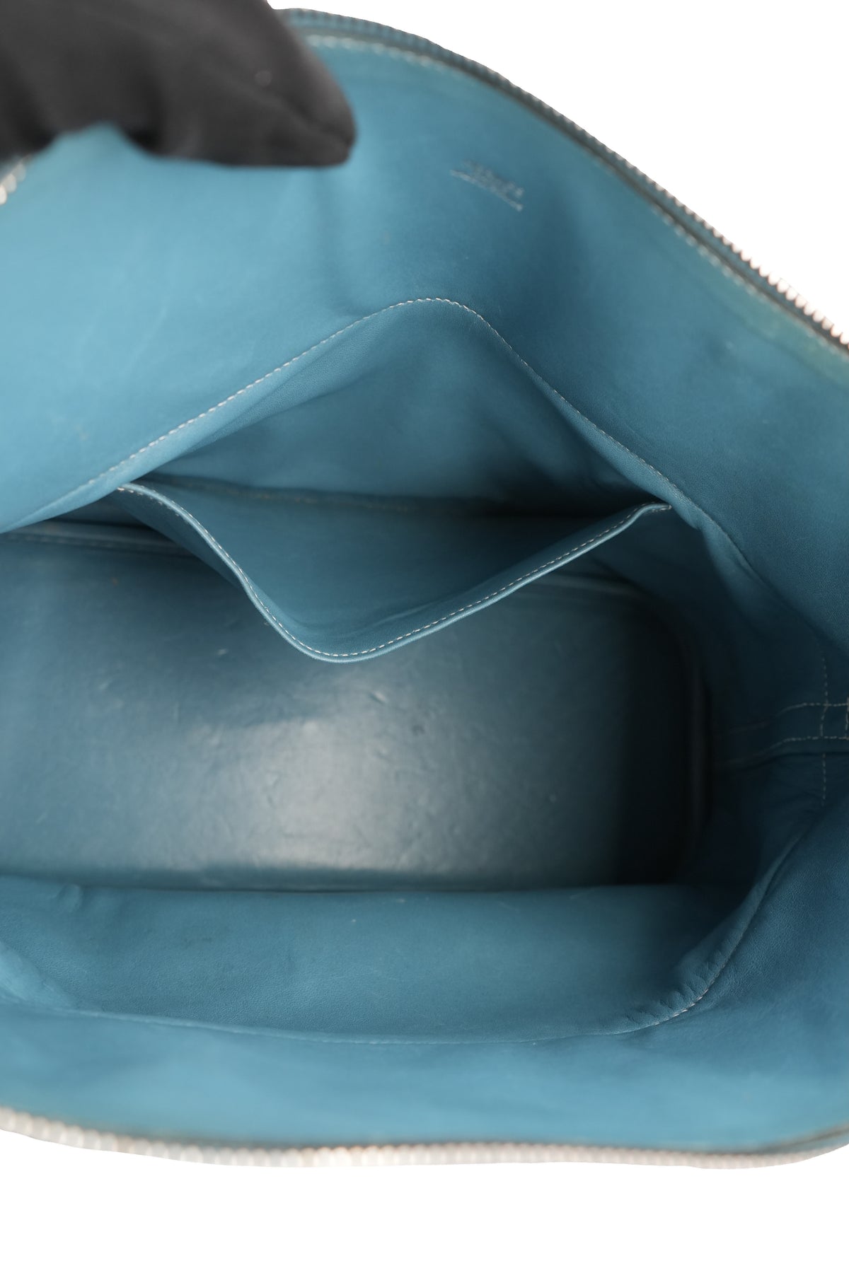 Hermes Bolide 35 blue jean Clemence