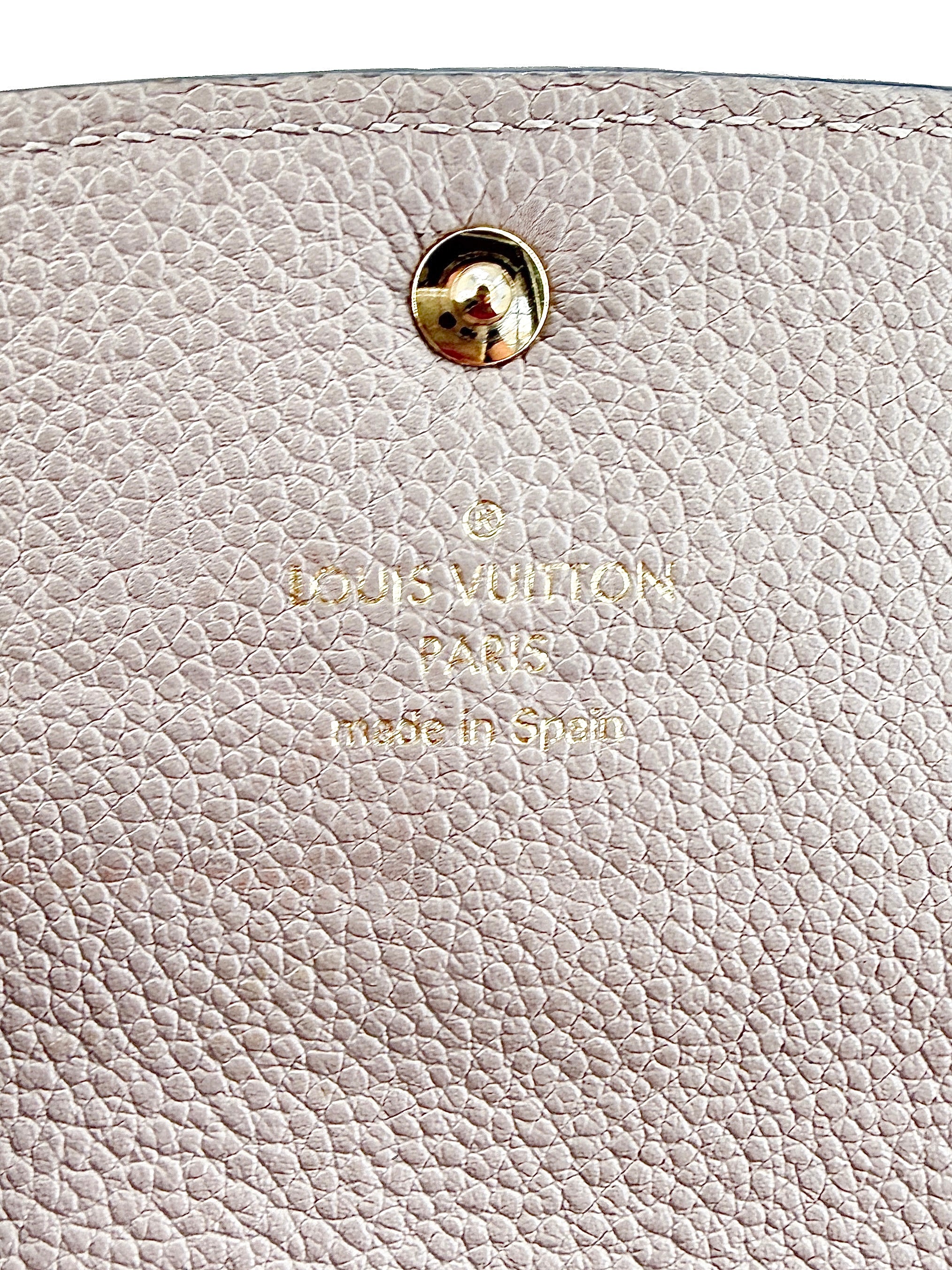Louis Vuitton pink monogram empreinte Emilie wallet CA2176
