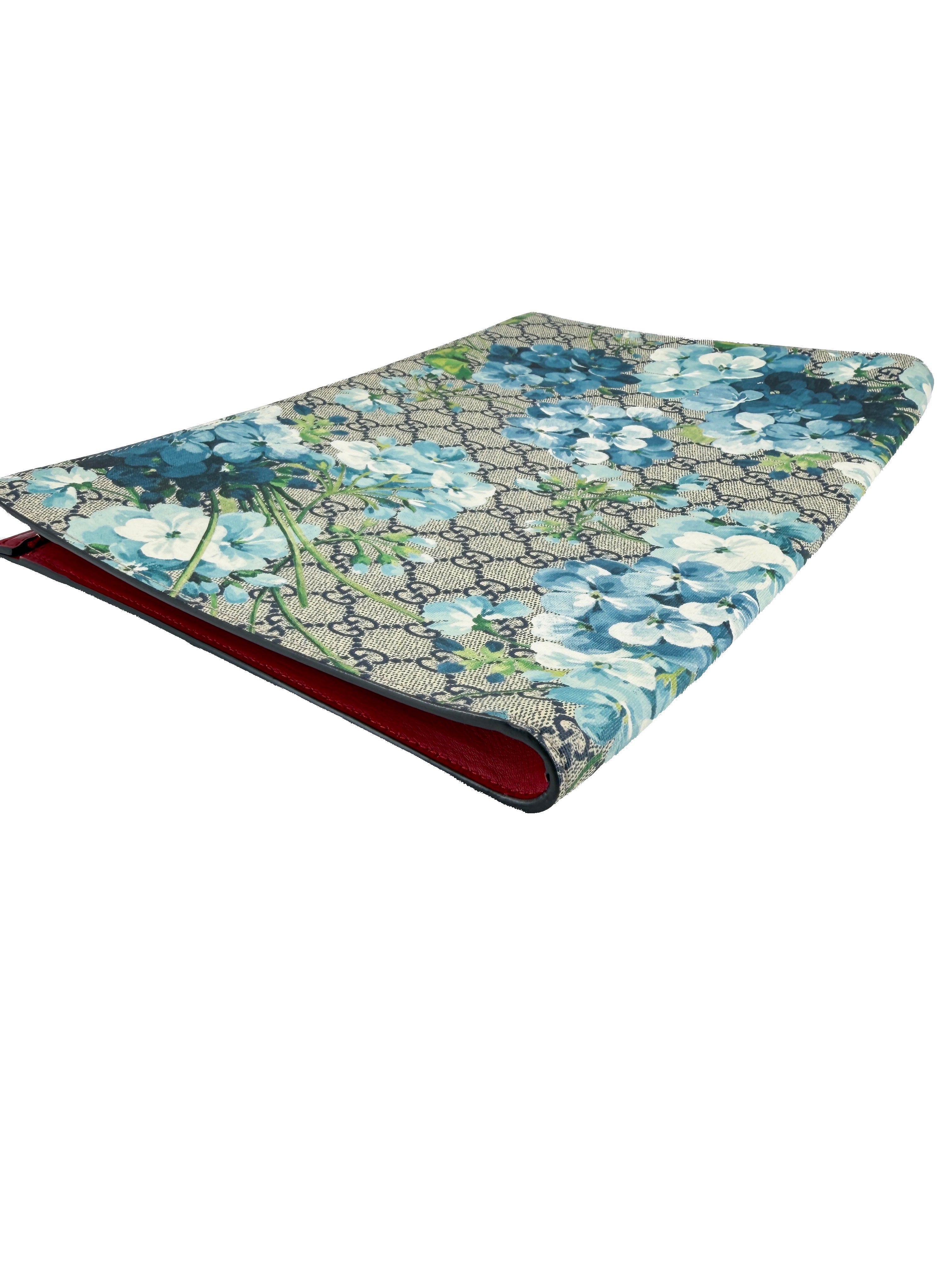 Gucci GG Supreme Blooms floral clutch 431494 525040