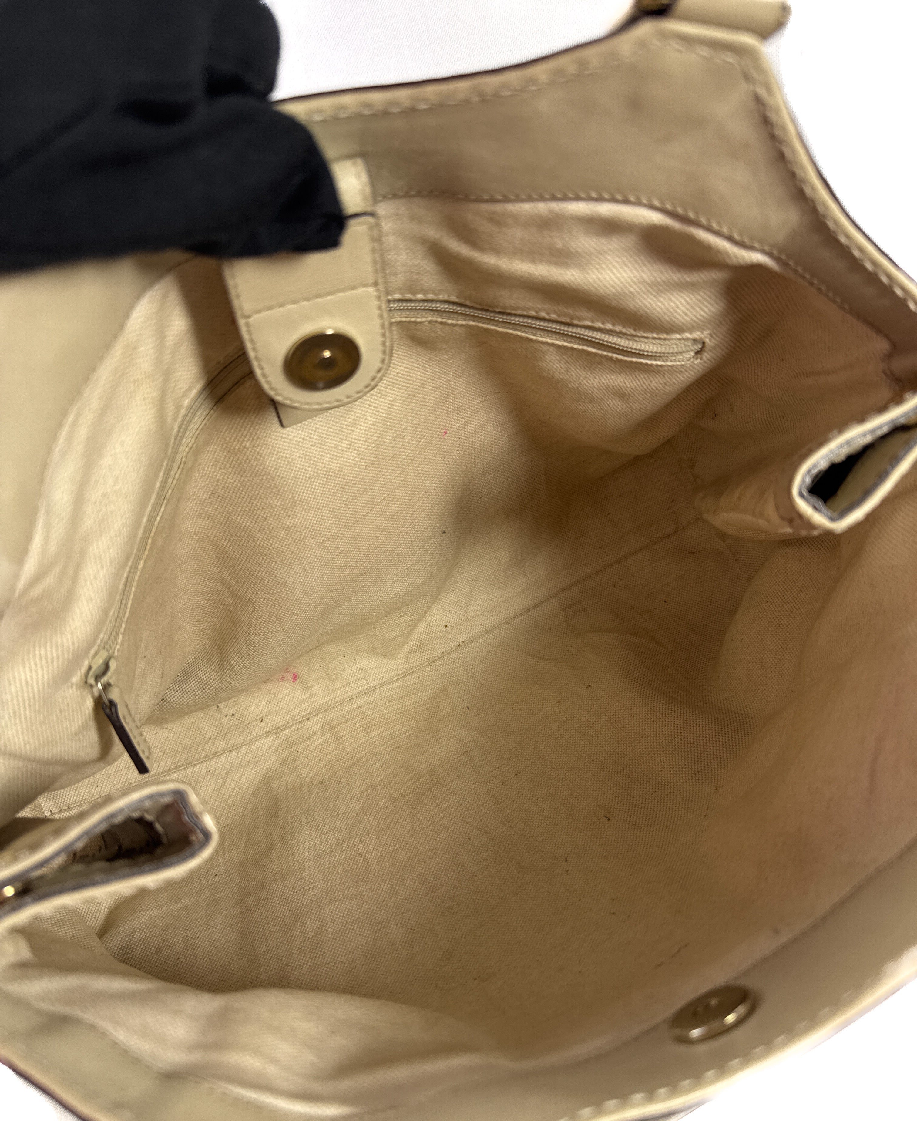 Gucci medium brown/white Sukey hobo shoulder bag 486628