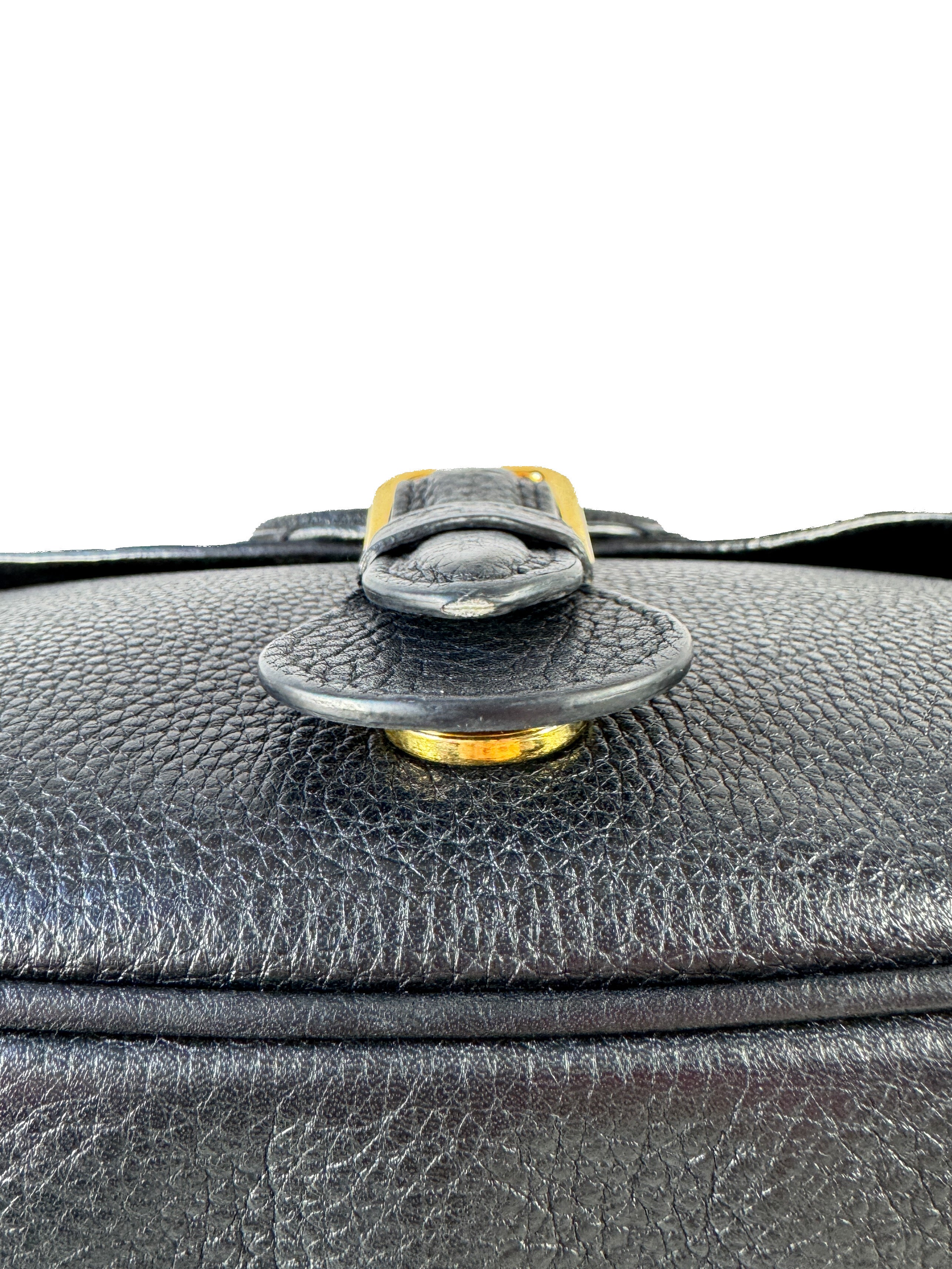 Dior black leather Bobby grained calfksin shoulder bag 06-BO-0214(2024)