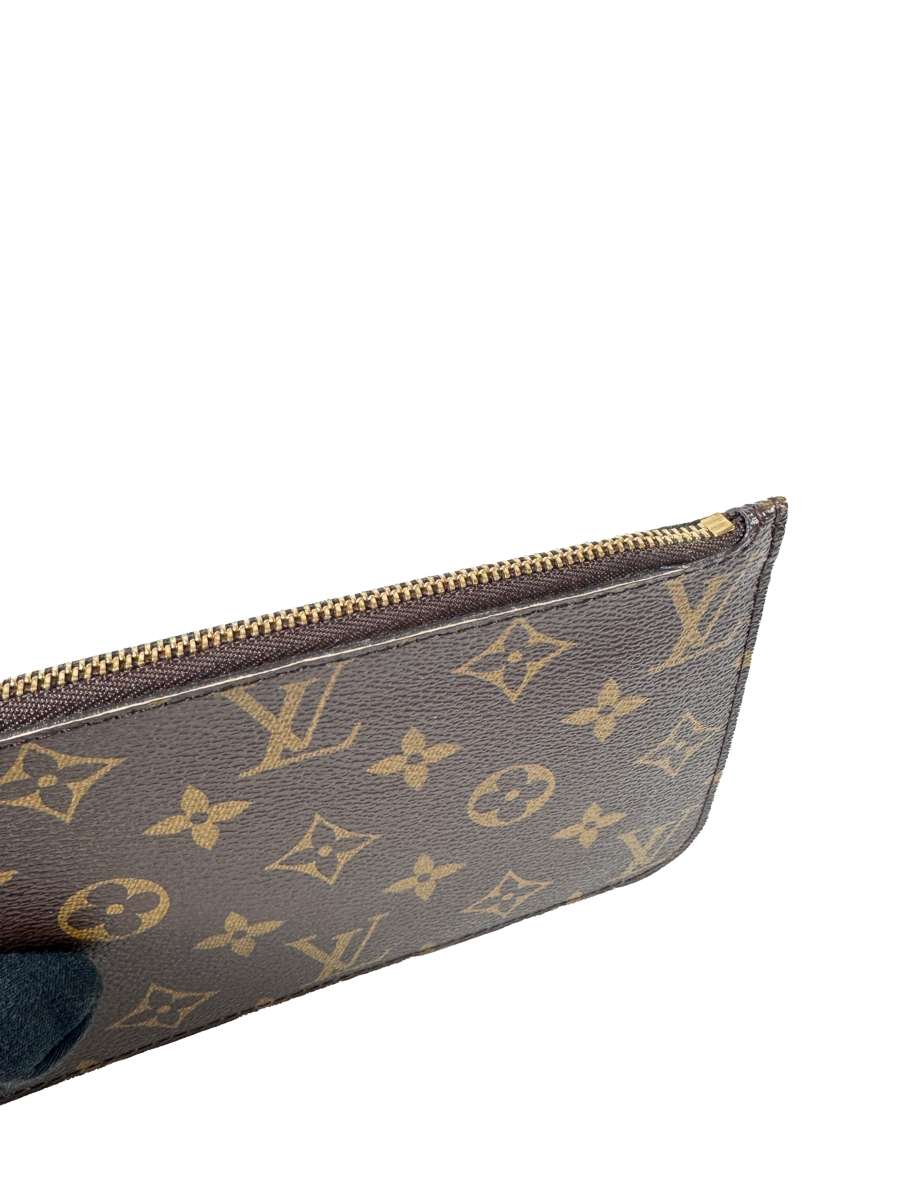 Louis Vuitton monogram neverfull pouch AR4173