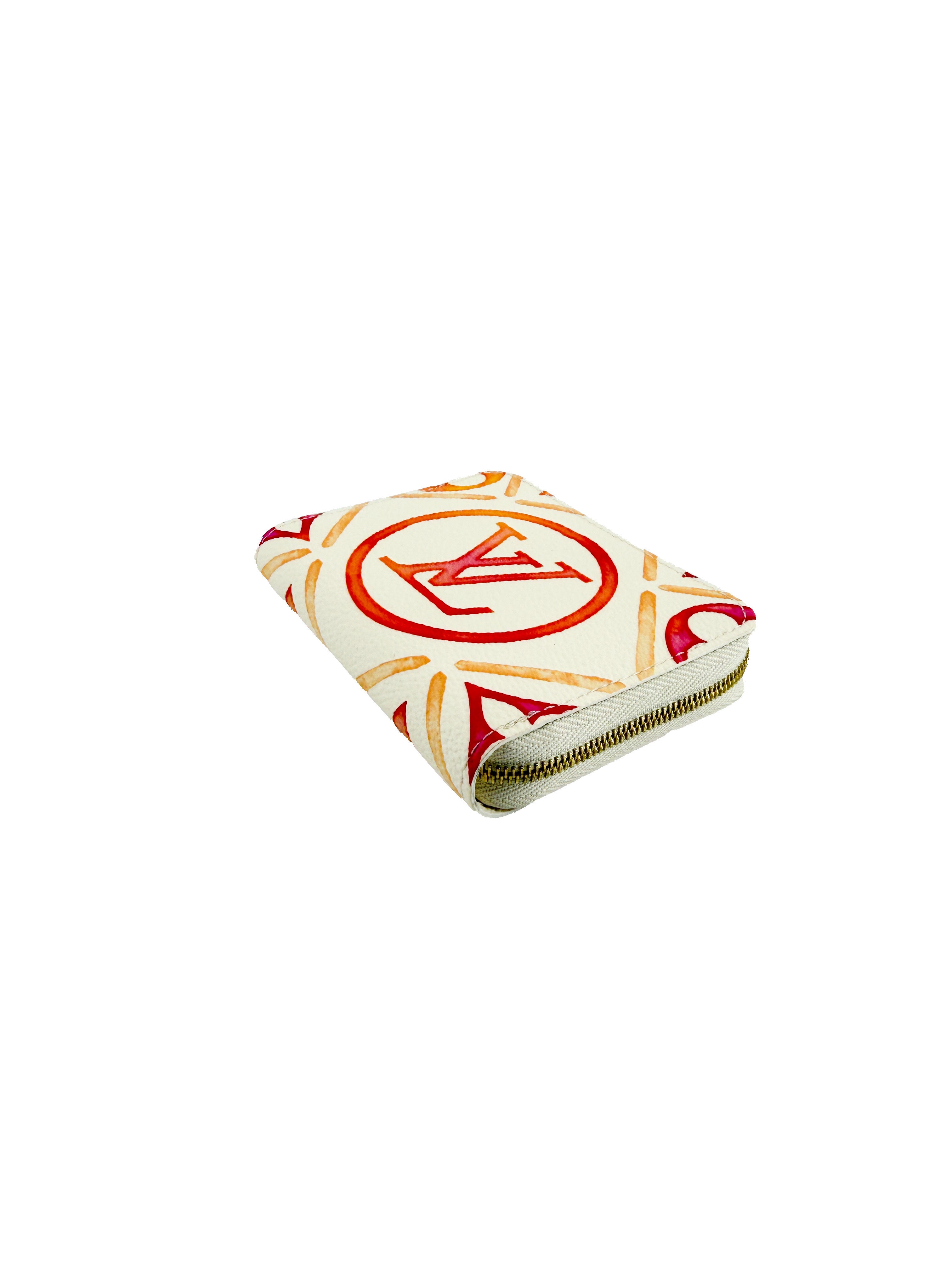 Louis Vuitton monogram Tiles coral zippy coin case NFC