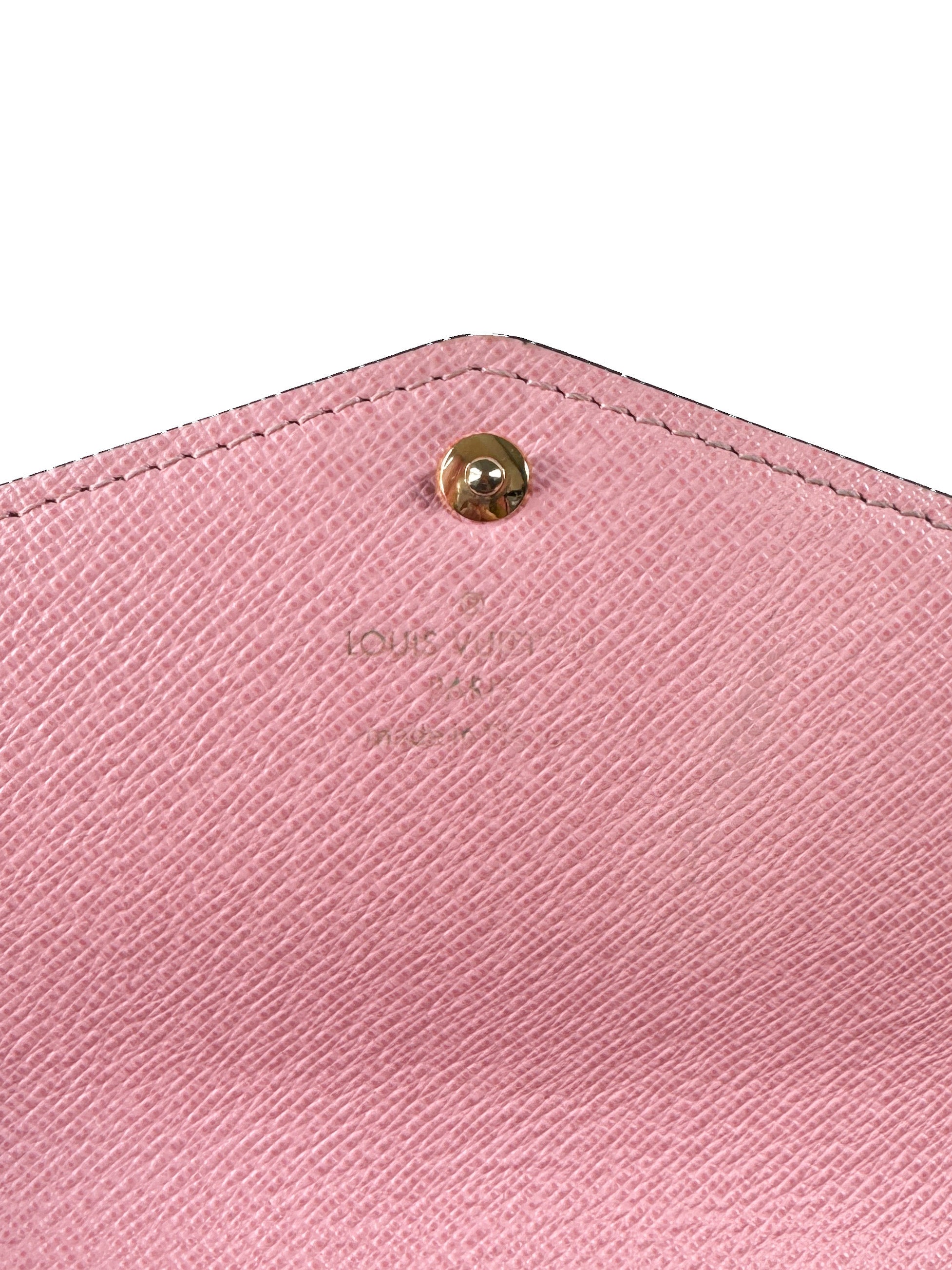 Louis Vuitton damier ebene studded Sarah wallet (NFC)