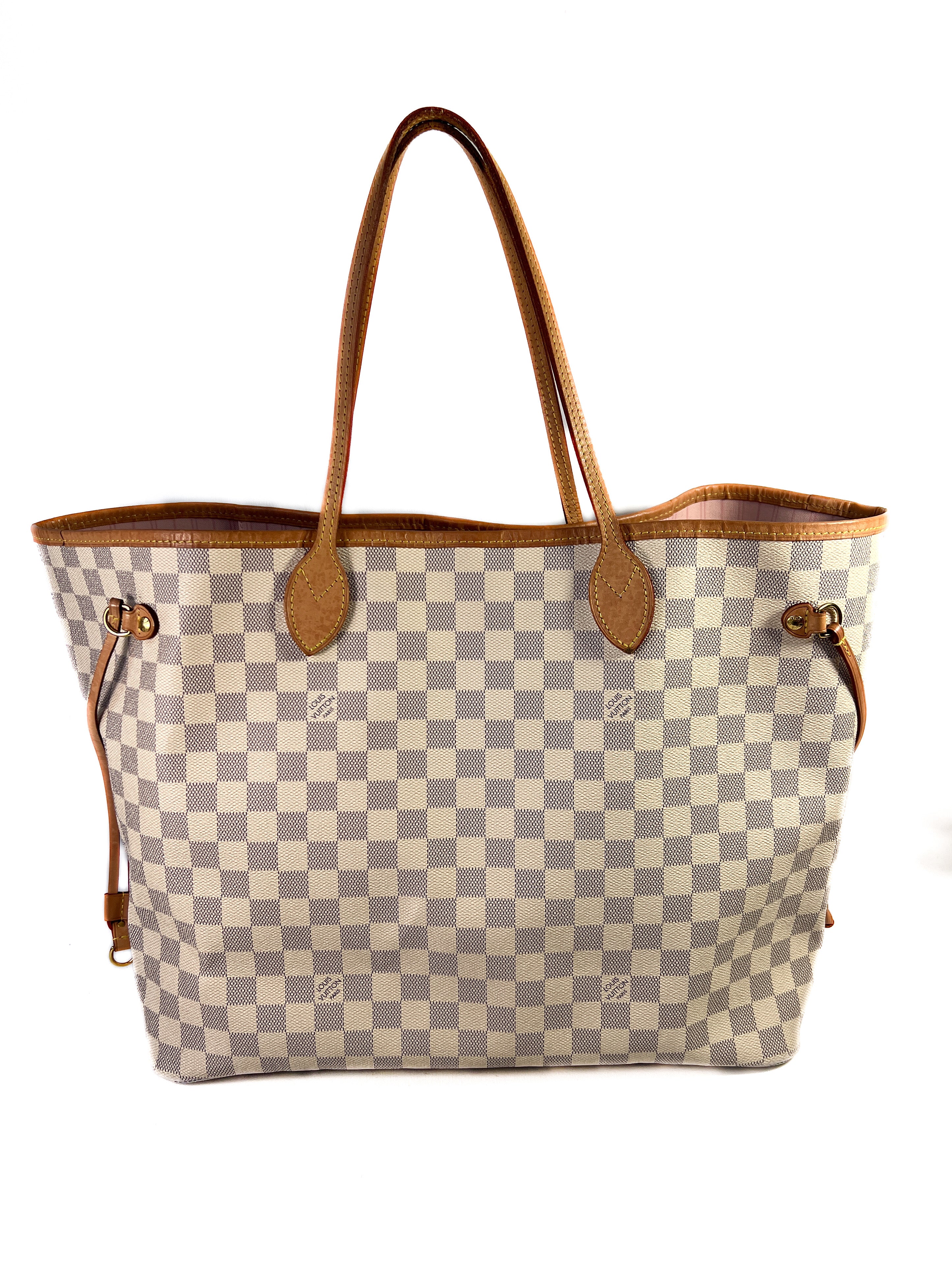 Louis Vuitton damier azur neverfull GM 2021 rose ballerine