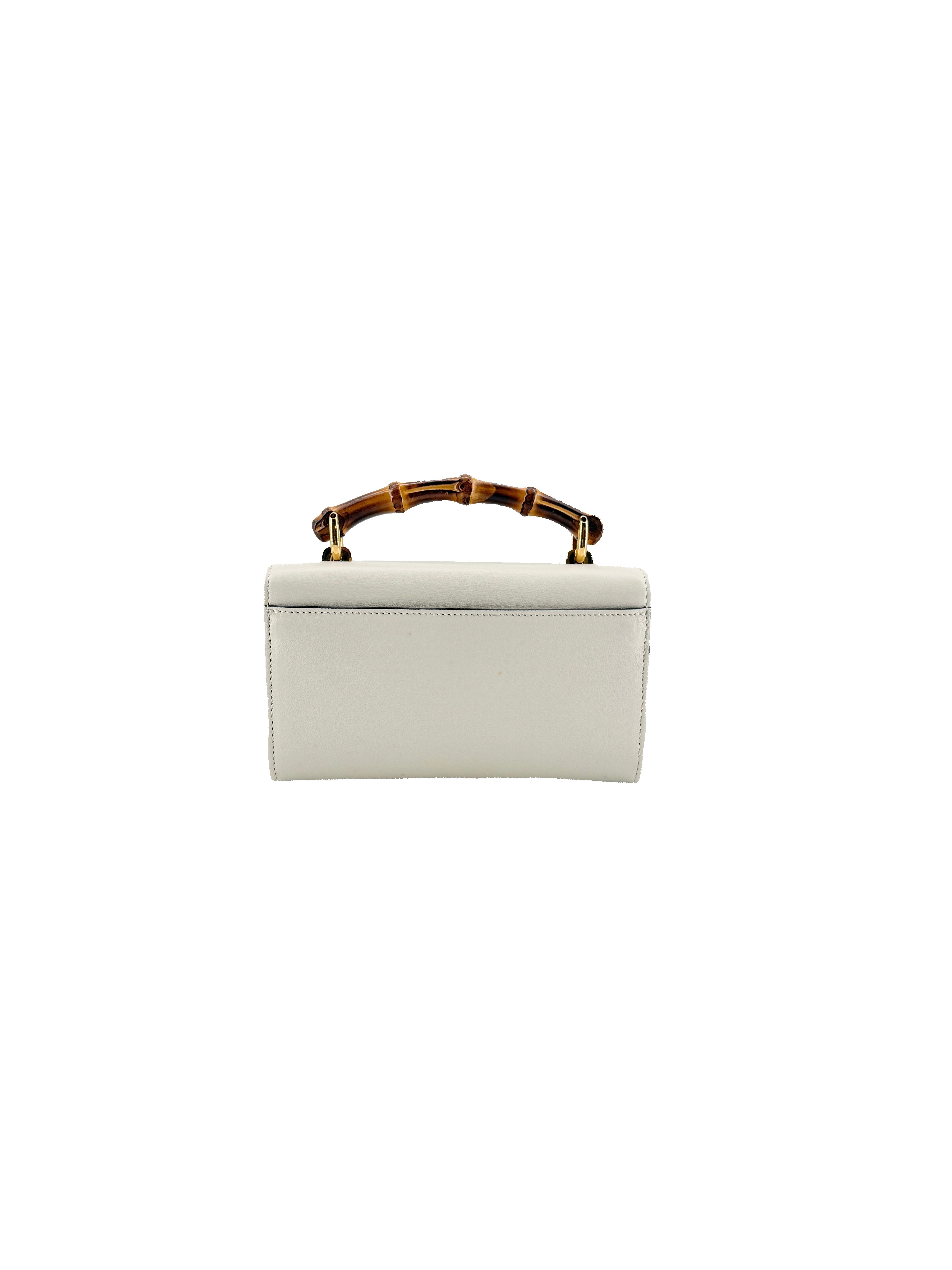 Gucci off white Diana mini shoulder bag 675795-493075
