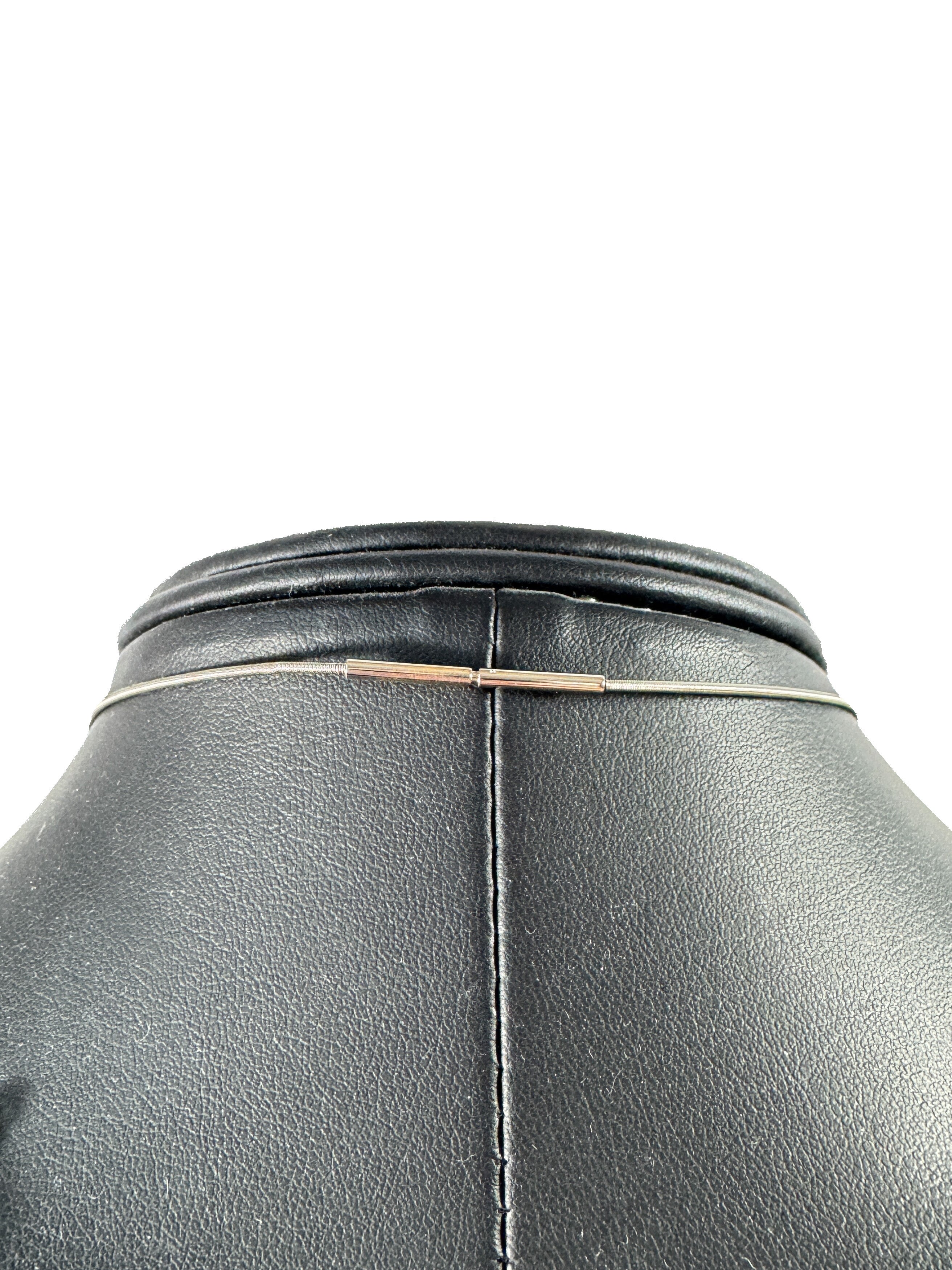 Hermès silver cage d'Ache cube necklace