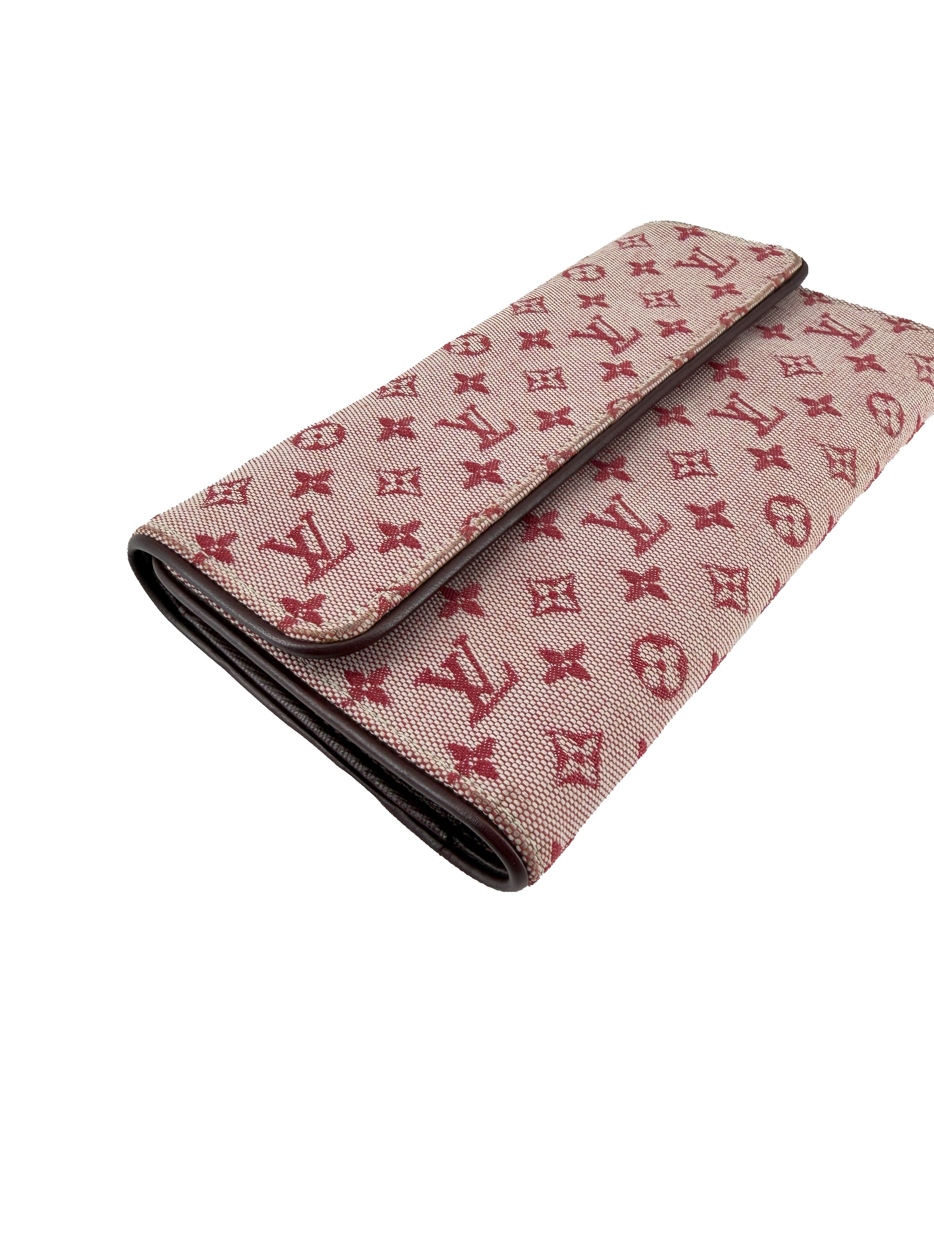 Louis Vuitton monogram Mini Lin Porte Tresor International Wallet CA00072