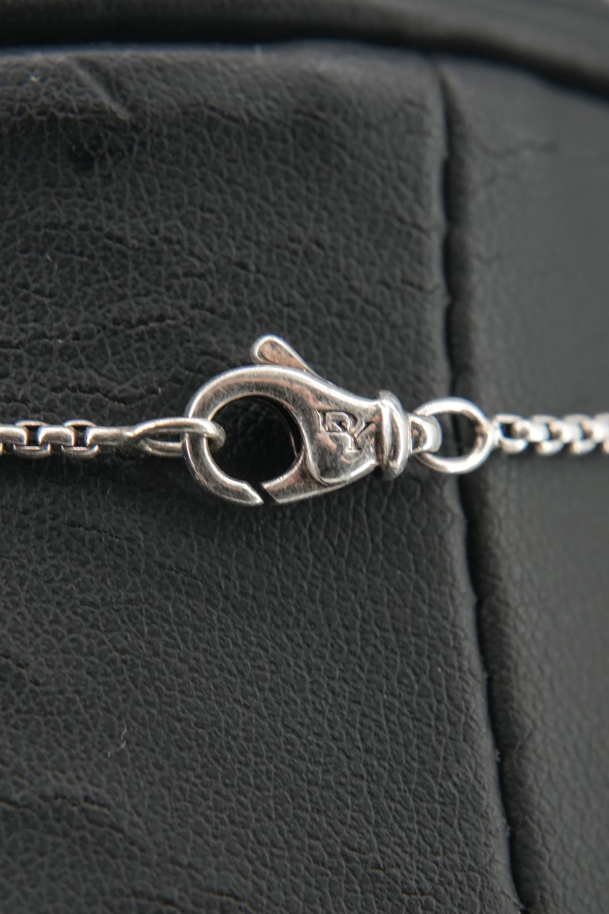 David Yurman sterling silver black onyx infinity pendant necklace