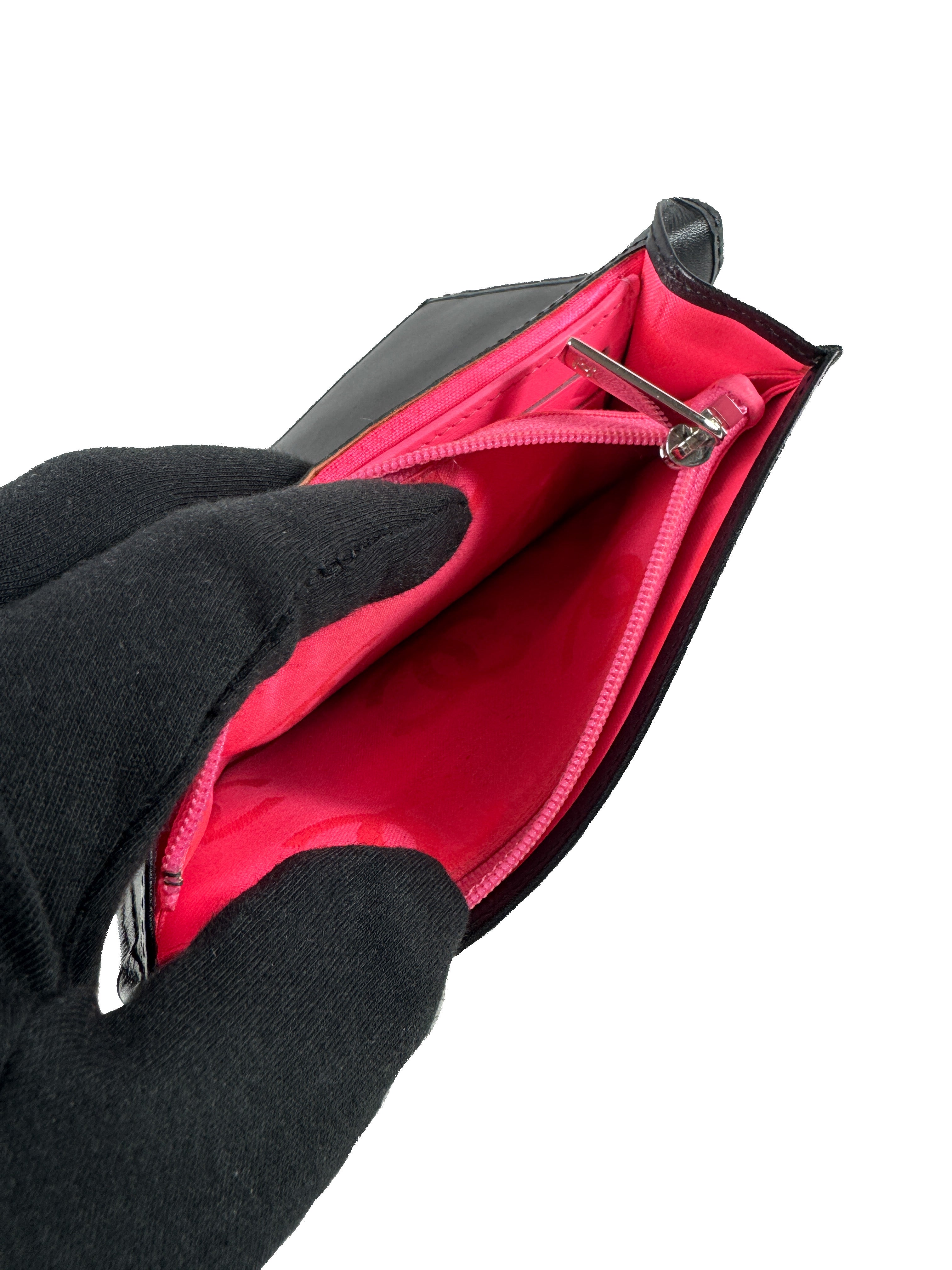 Chanel black/white quilted Cambon flap wallet 11434234