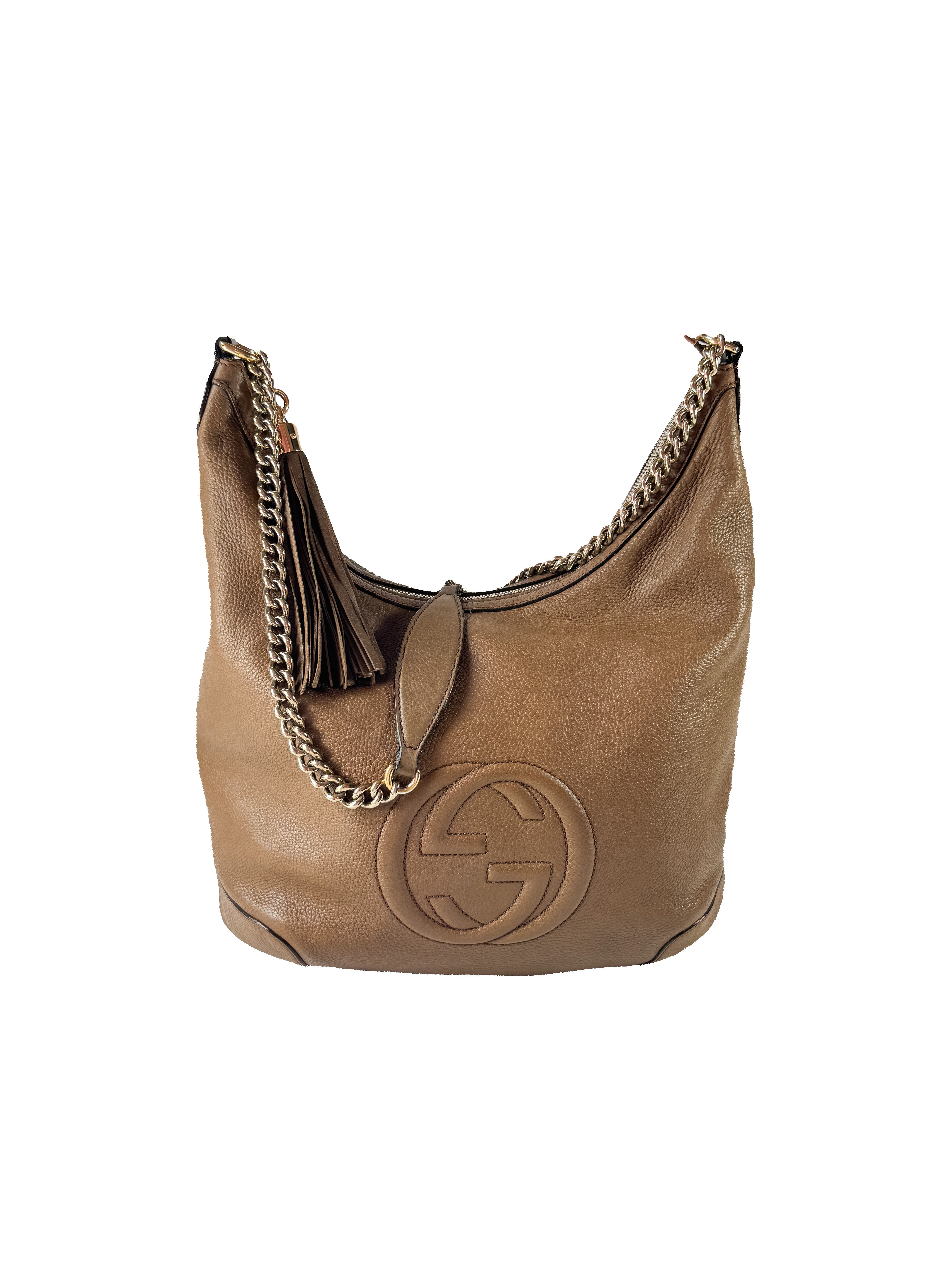 Gucci brown leather medium Soho shoulder bag 308981 002404