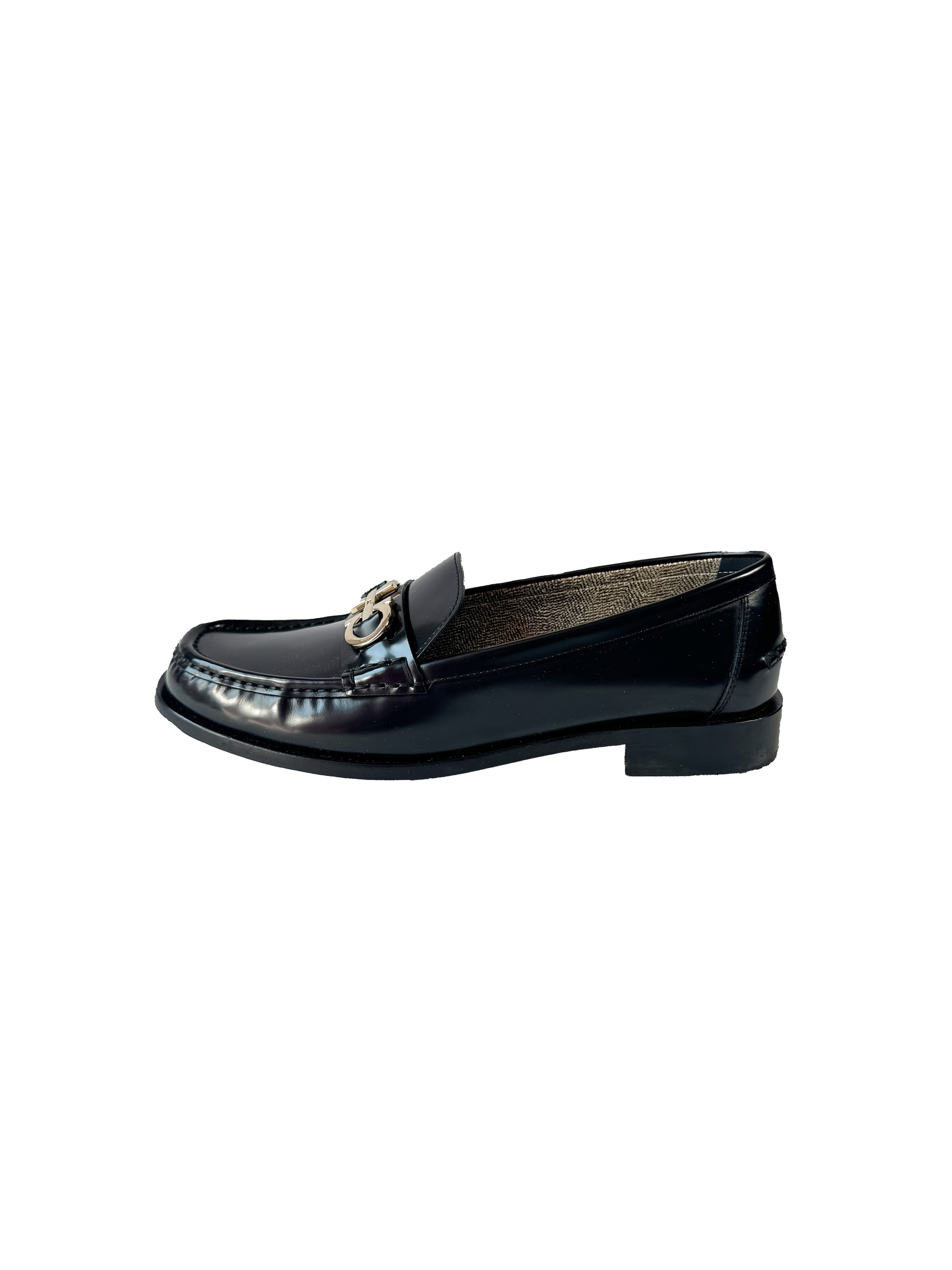 Salvatore Ferragamo black leather Ofelia loafers size 10.5