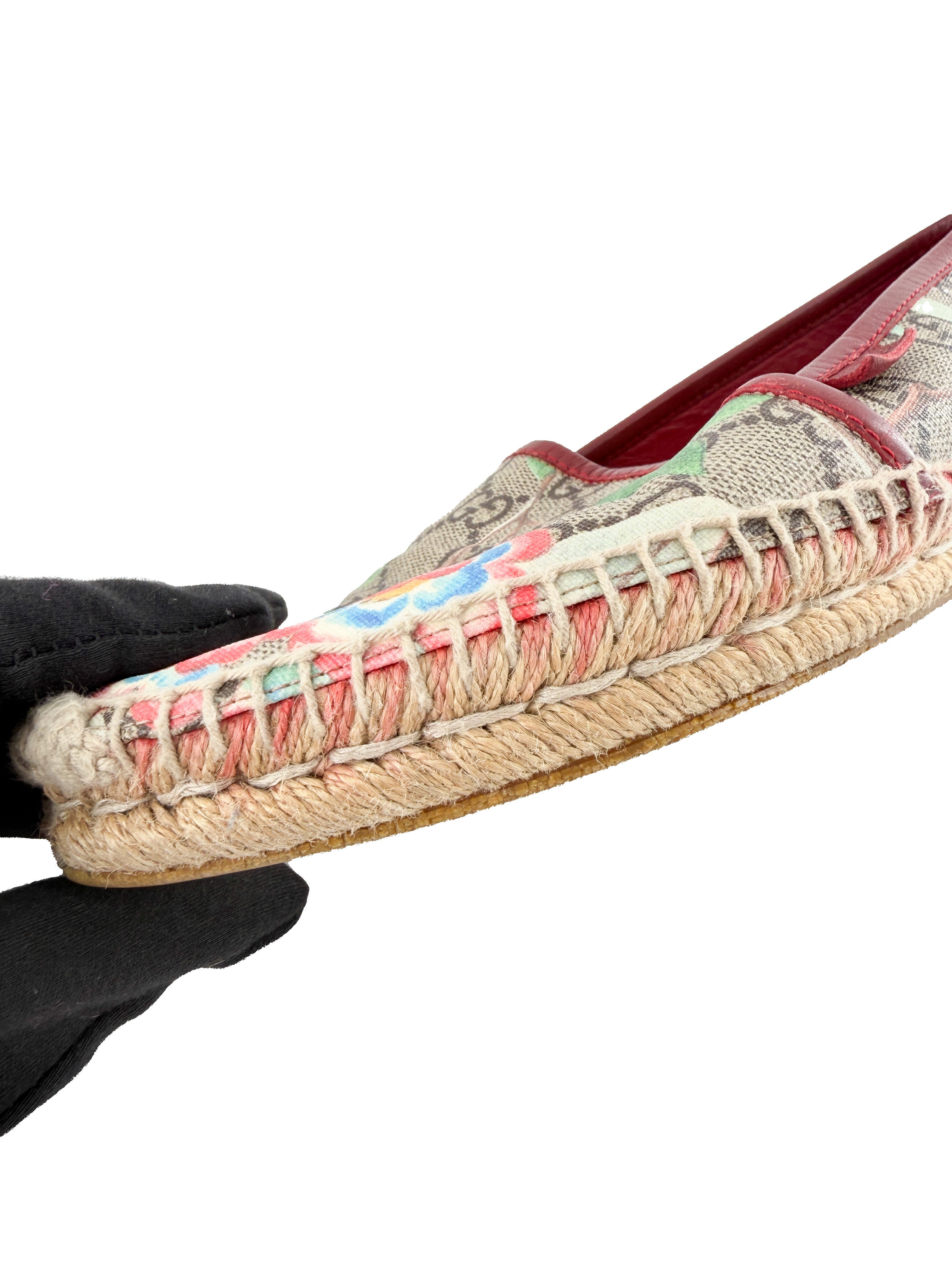 Gucci GG bird print esapdrilles size 39.5