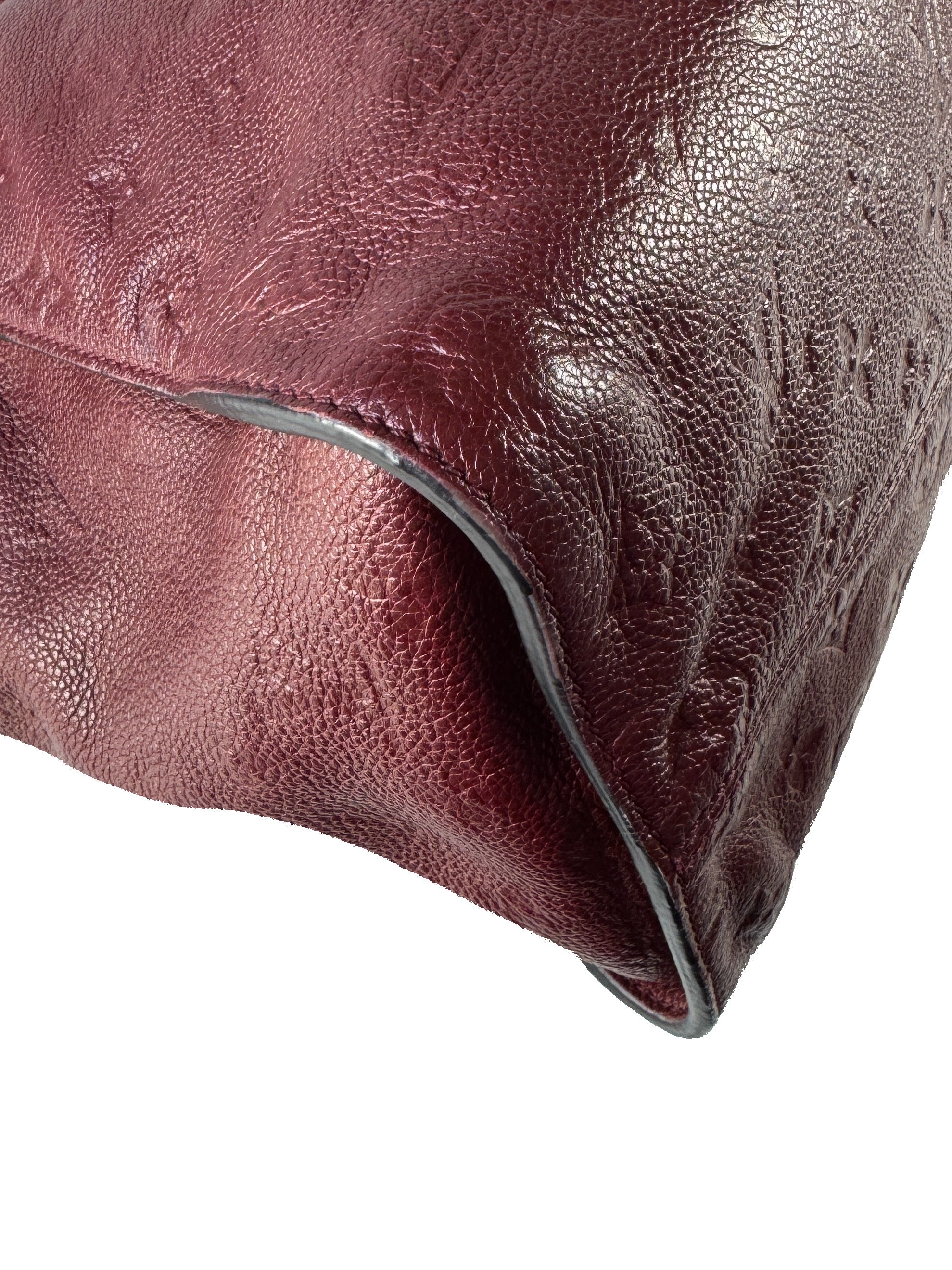 Louis Vuitton burgundy empreinte Lumineuse GM VI0191