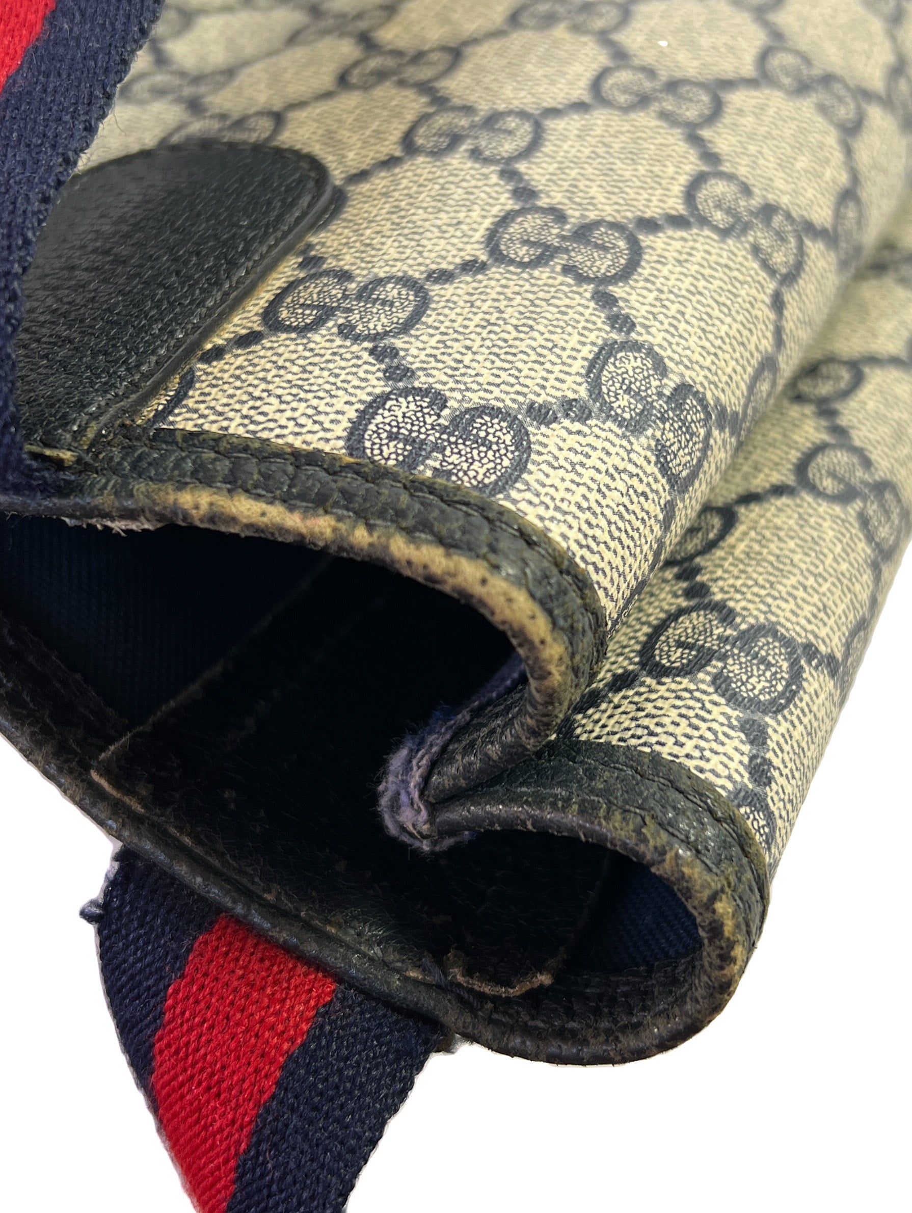 Gucci old Sherry line Ophidia blue monogram tote