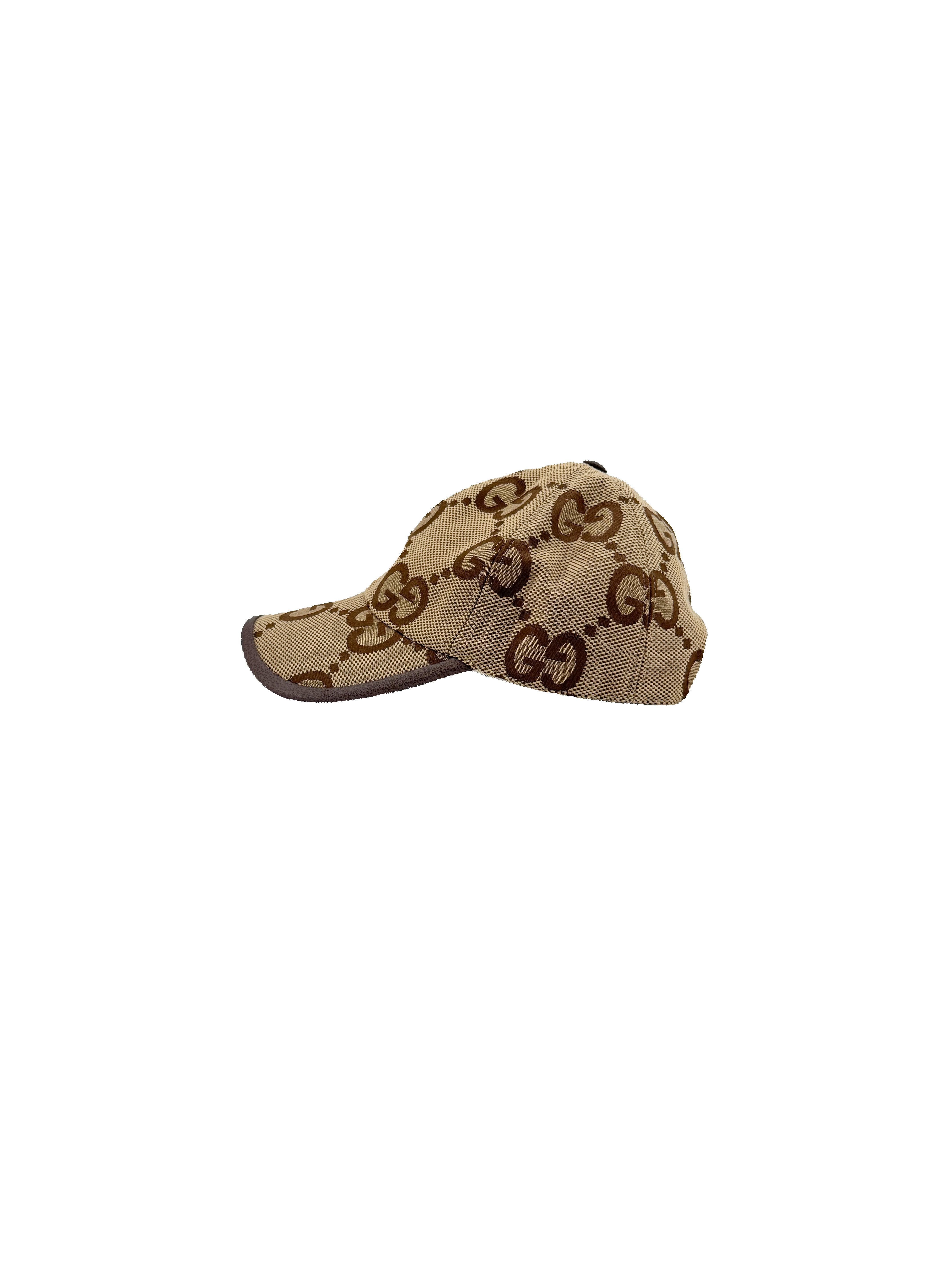 Gucci brown jumbo GG hat size M, 681264 3HAGJ