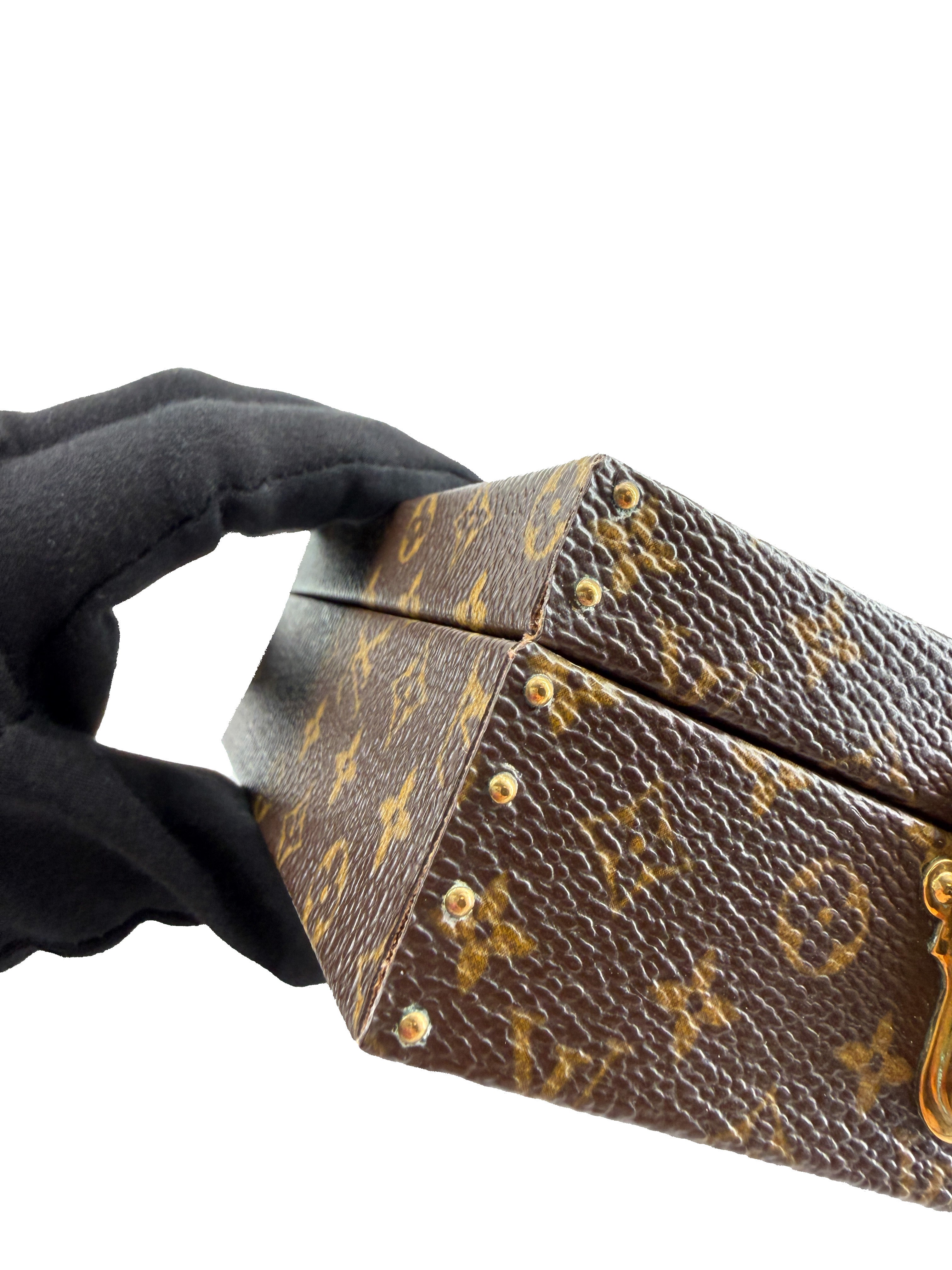 Louis Vuitton monogram medium ring box mini trunk AS4049