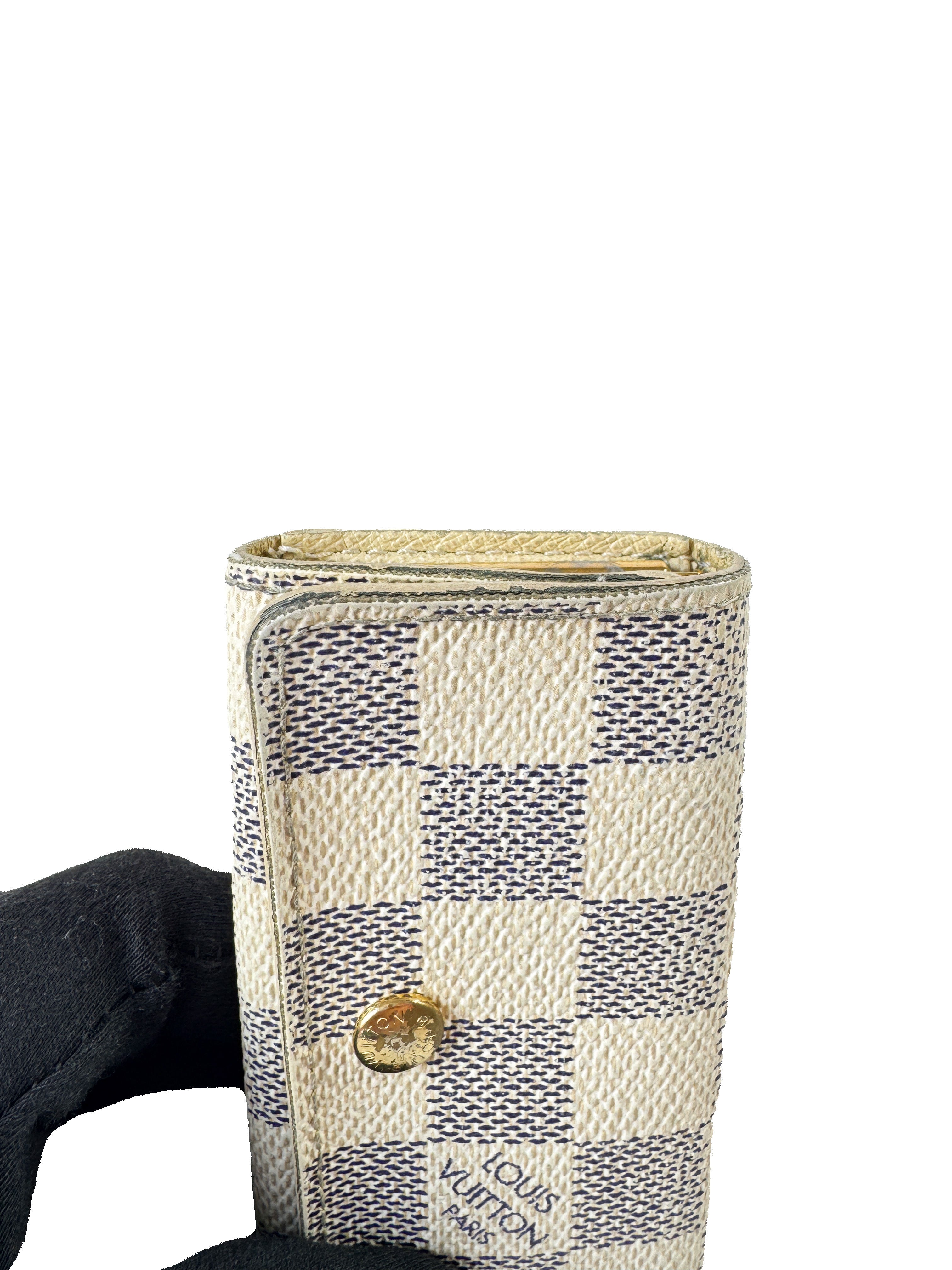 Louis Vuitton damier azur 4 key holder CT1088