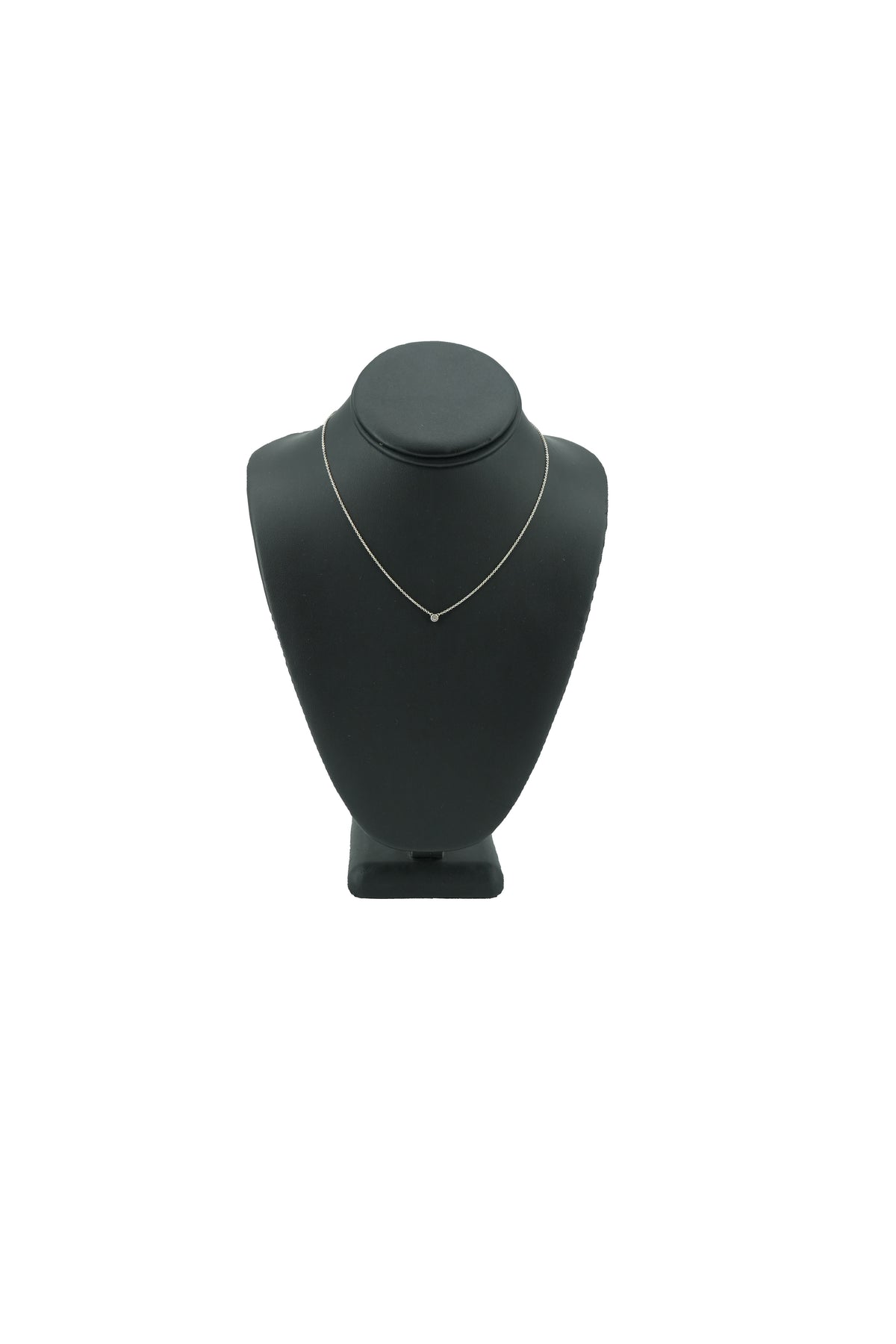 Tiffany & Co sterling silver Diamonds by the Yard .10ct necklace