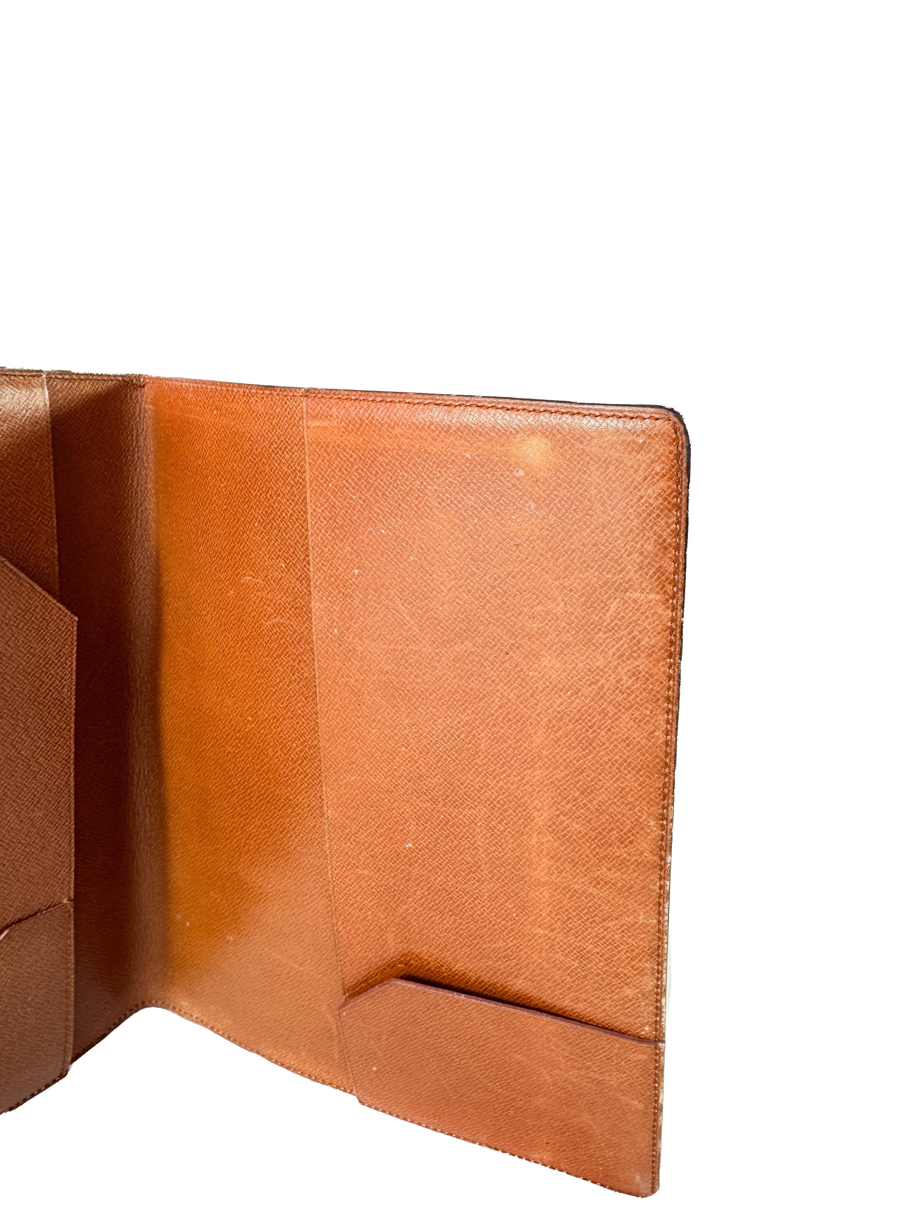 Louis Vuitton monogram vintage notebook cover 874 AN