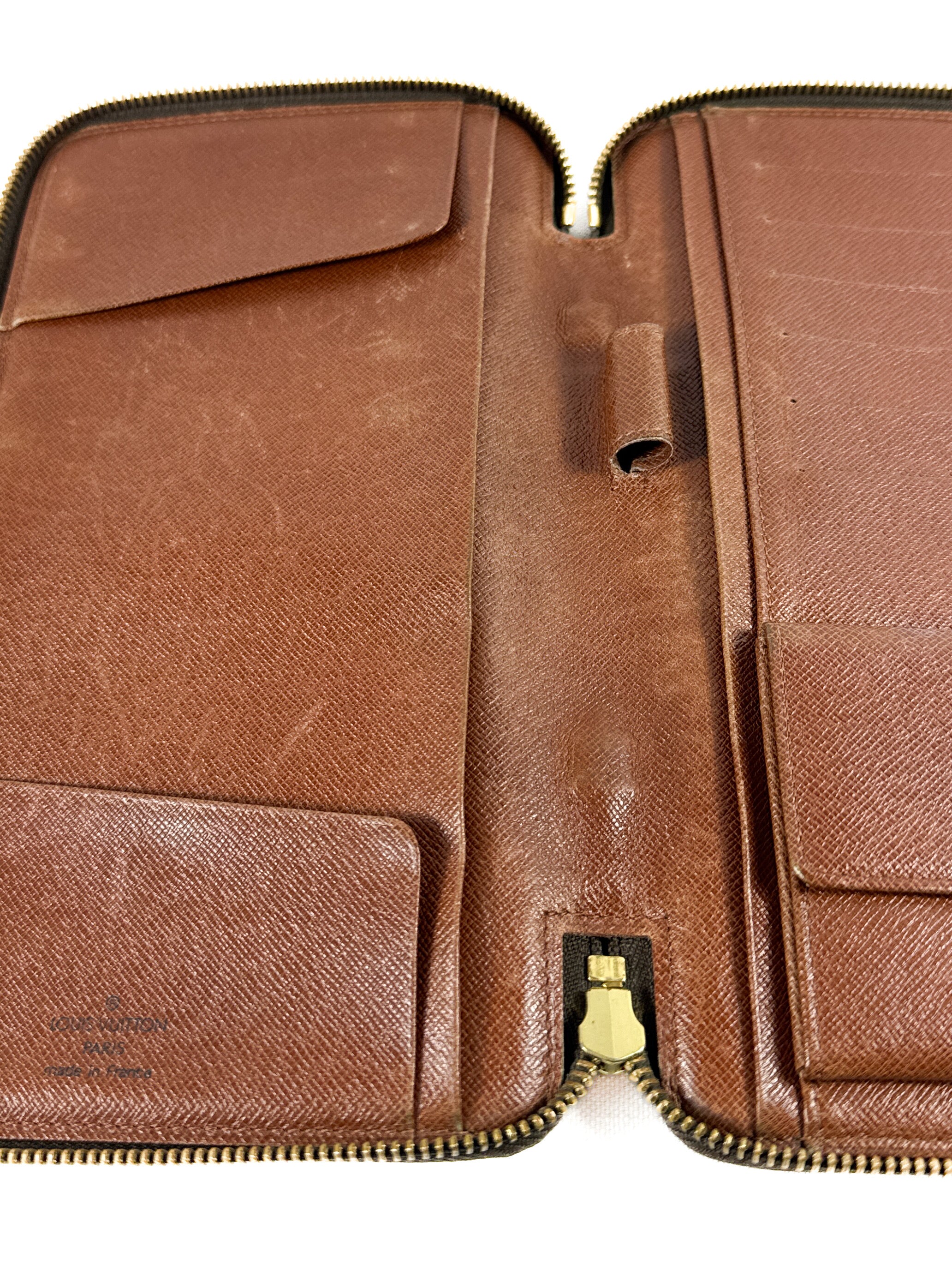 Louis Vuitton monogram vintage organizer de voyage travel wallet MI1917