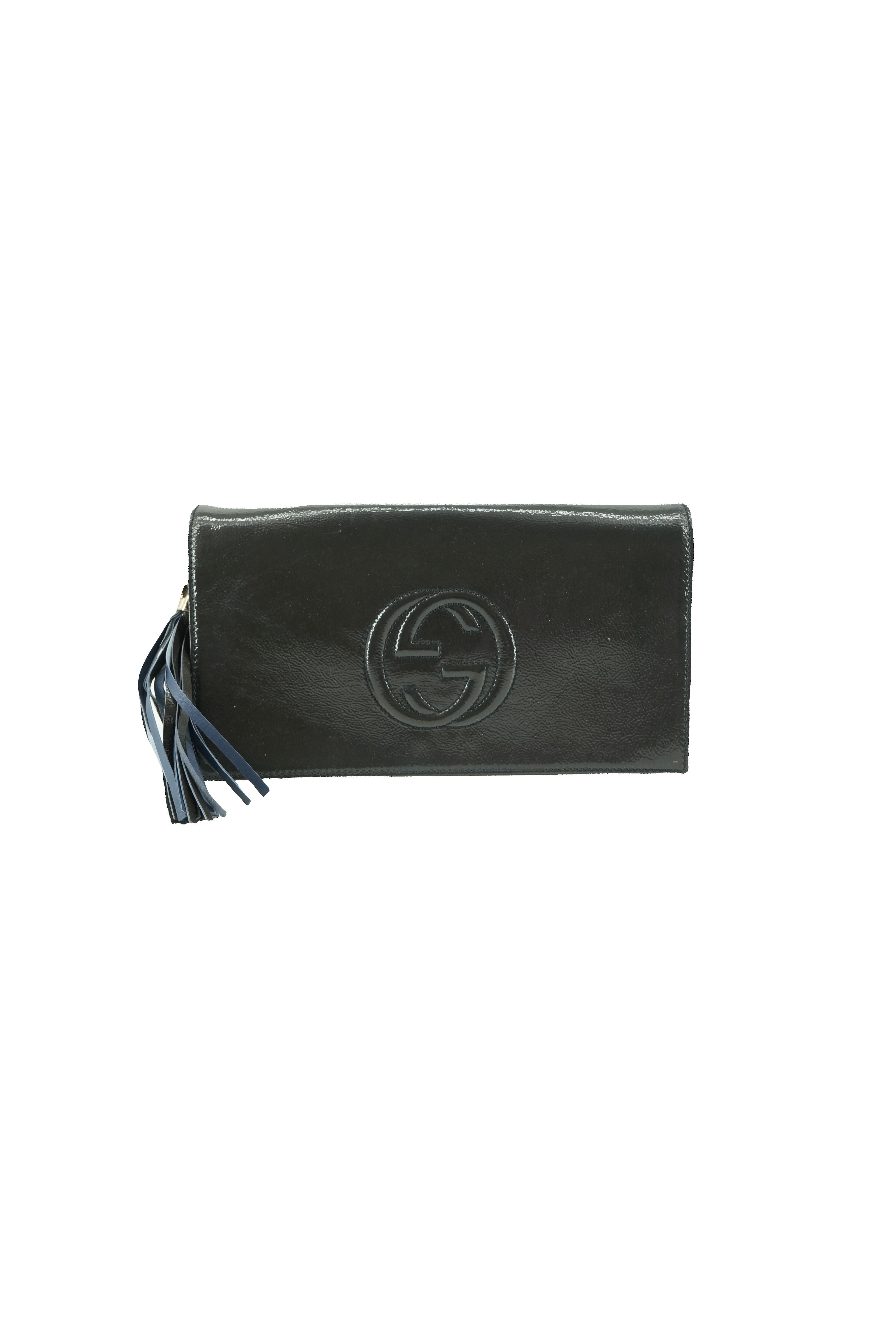 Gucci patent leather soho disco clutch 336753 204991