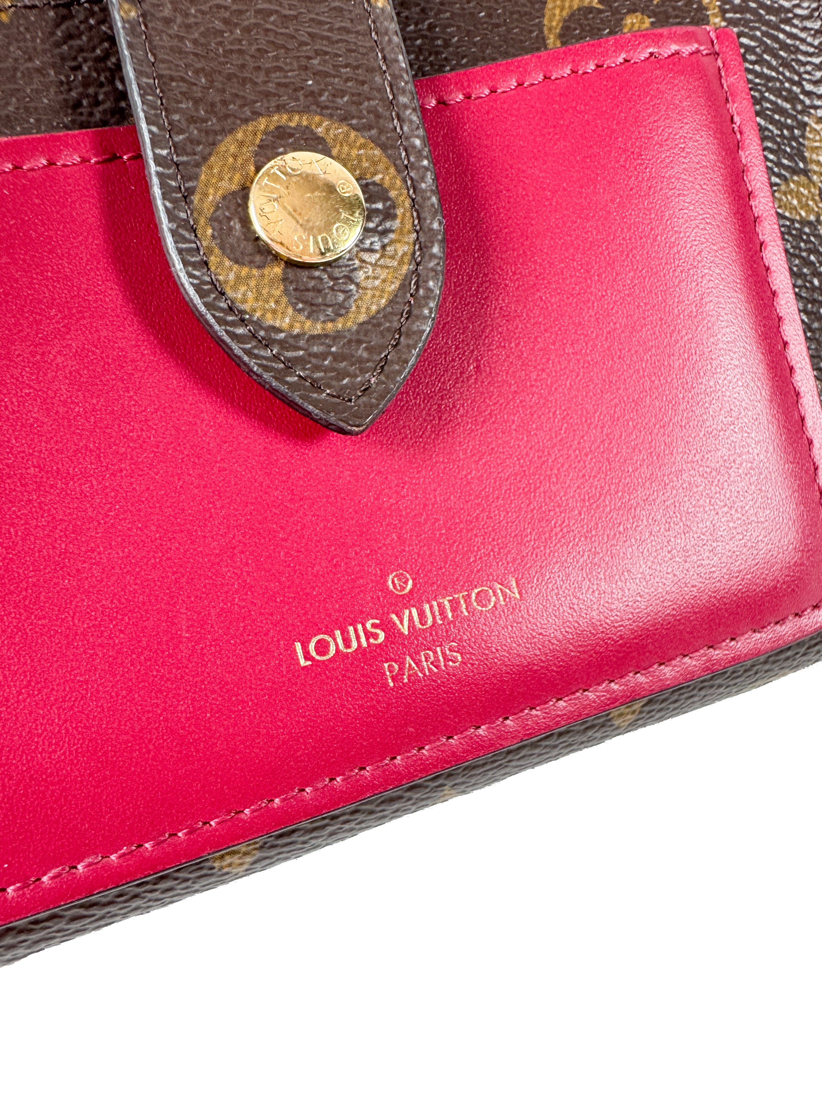 Louis Vuitton monogram pink Juliette wallet
