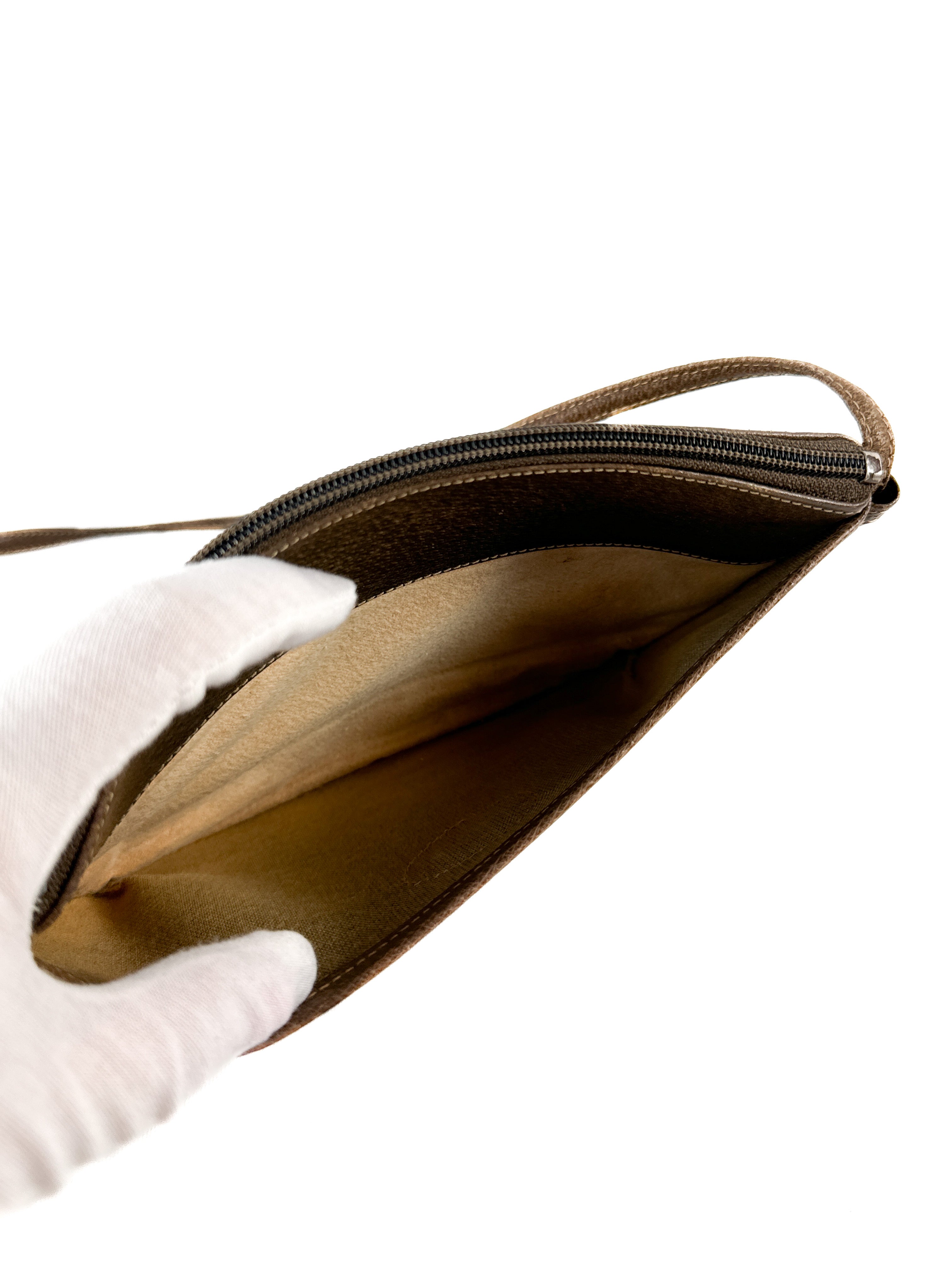 Gucci signature coated canvas vintage crossbody 80s/90s