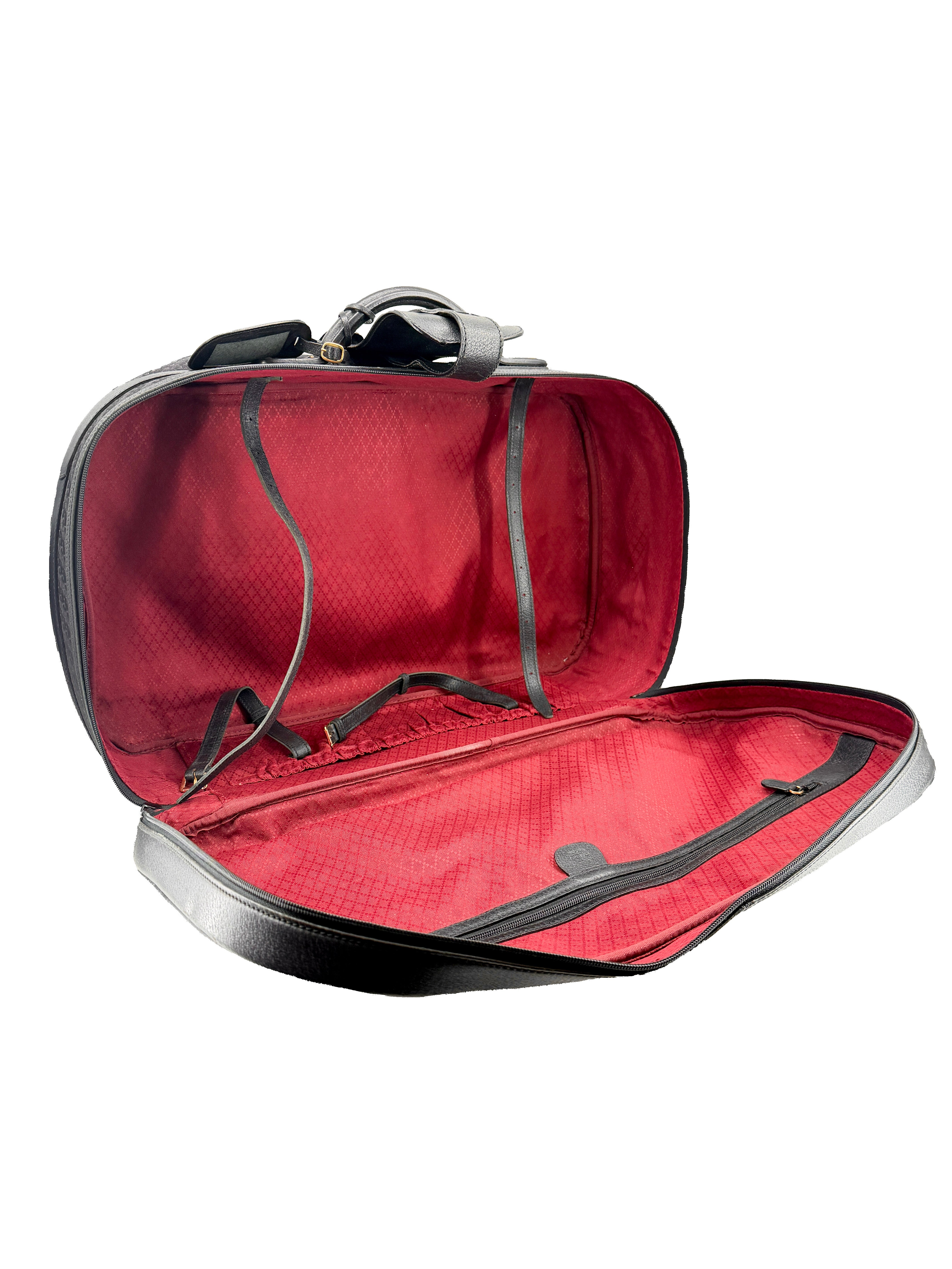 Gucci black vintage G print suitcase 1211-65