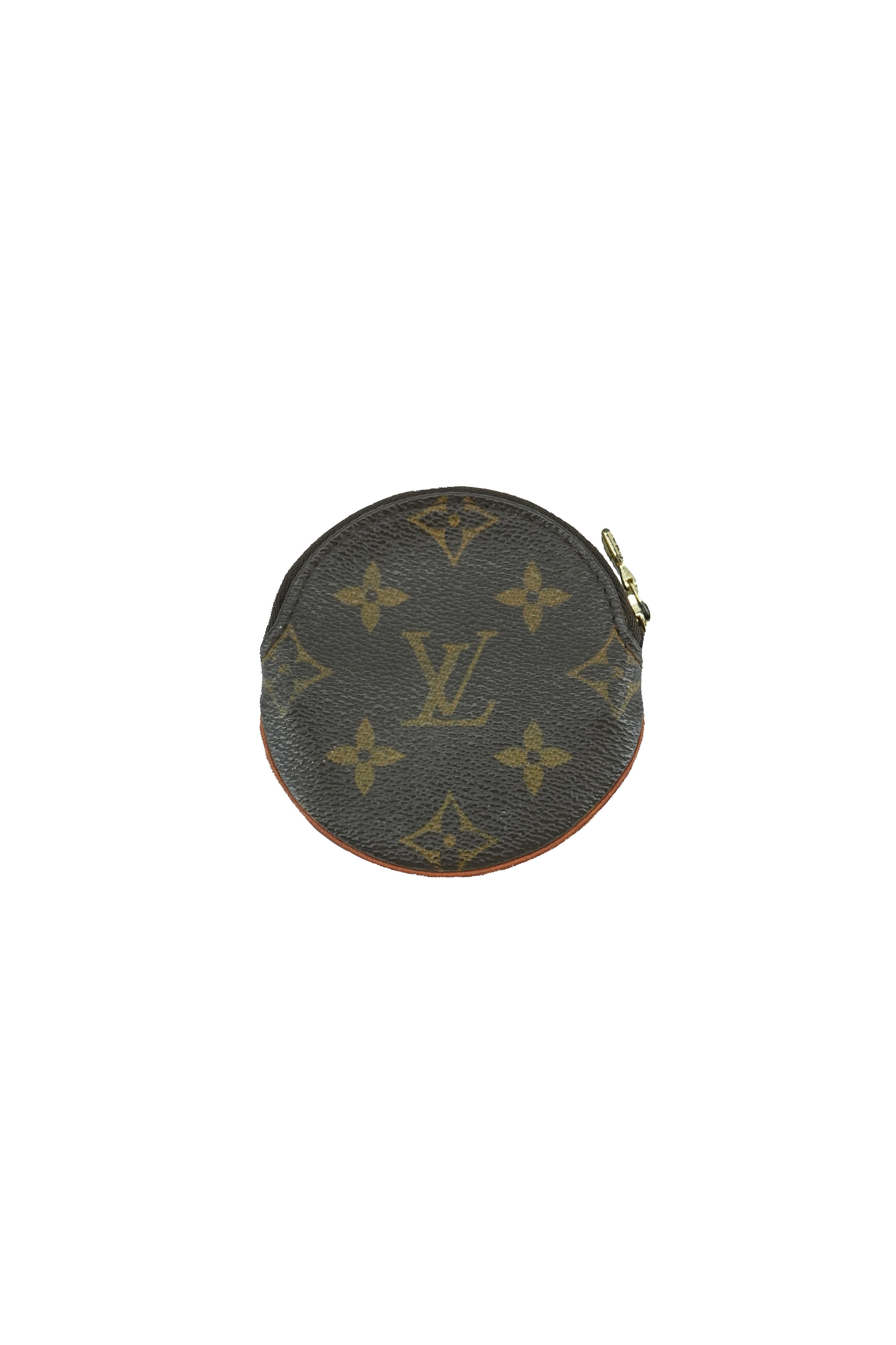 Louis Vuitton monogram Porte Monnaie round coin wallet