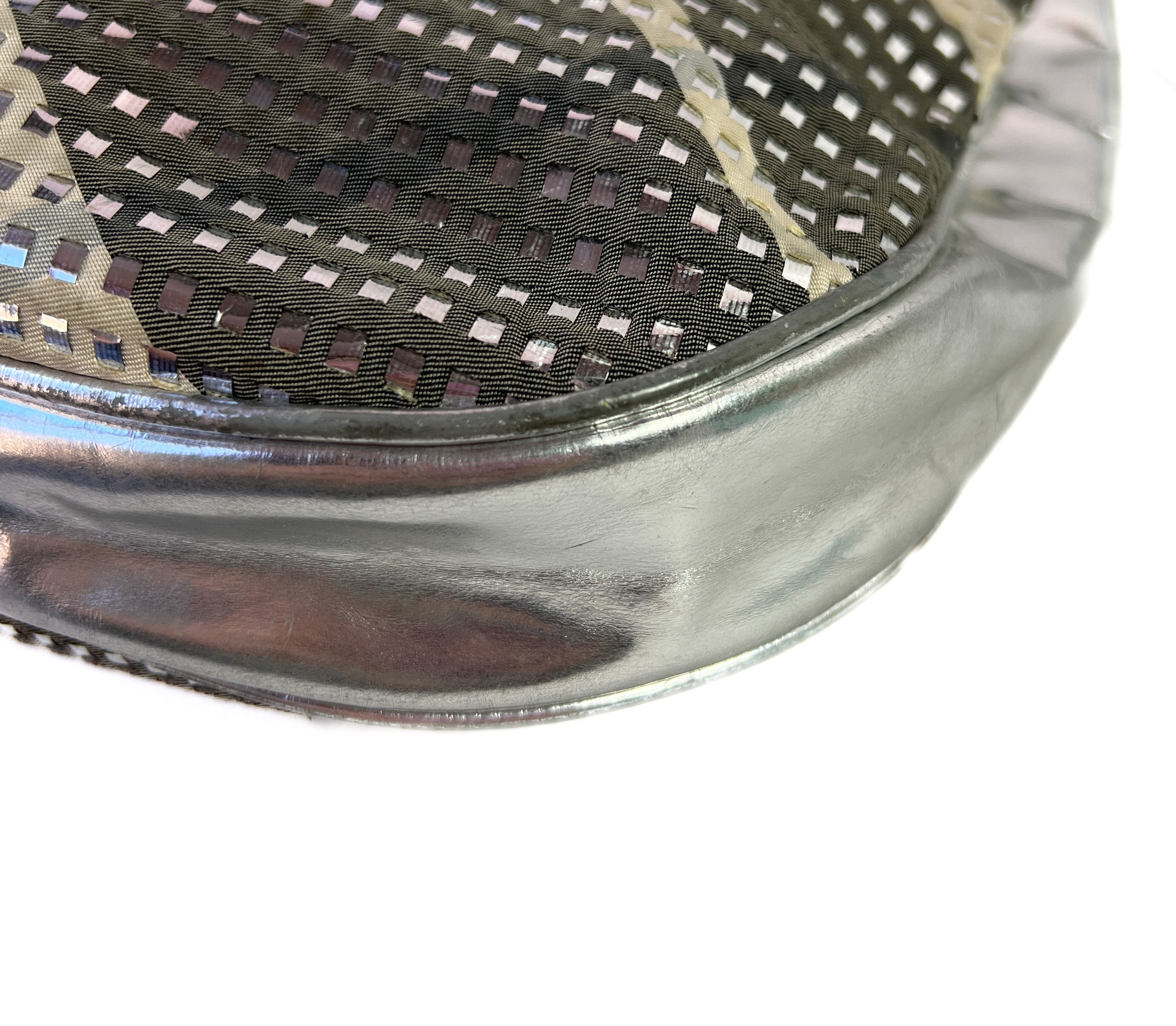 Burberry gray plaid silver and gold shoulder bag