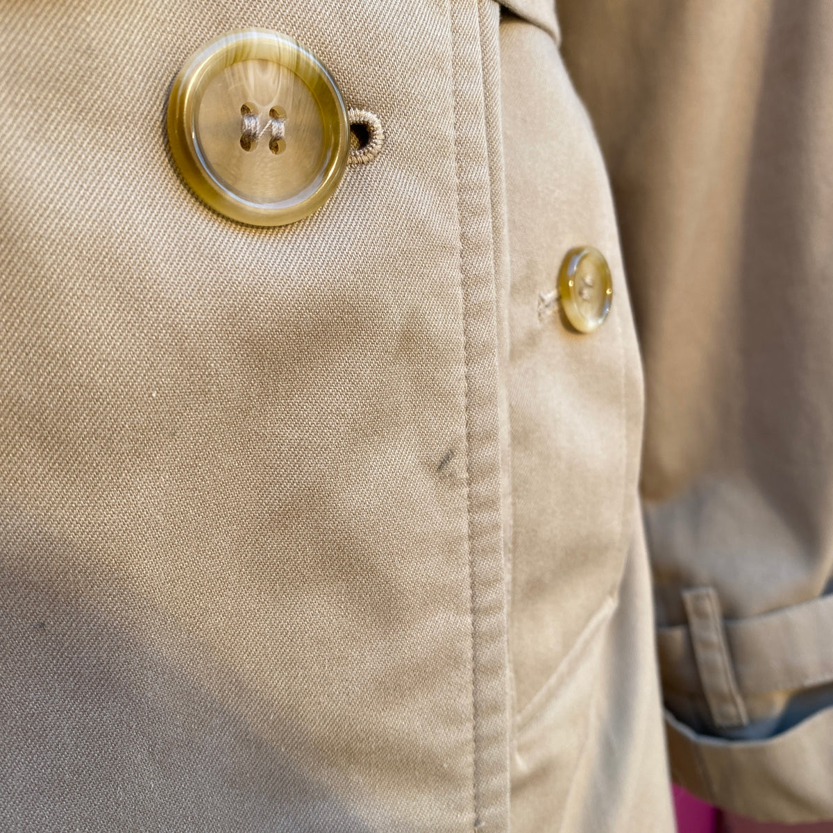 Burberry vintage tan trench coat size 14 long (vintage