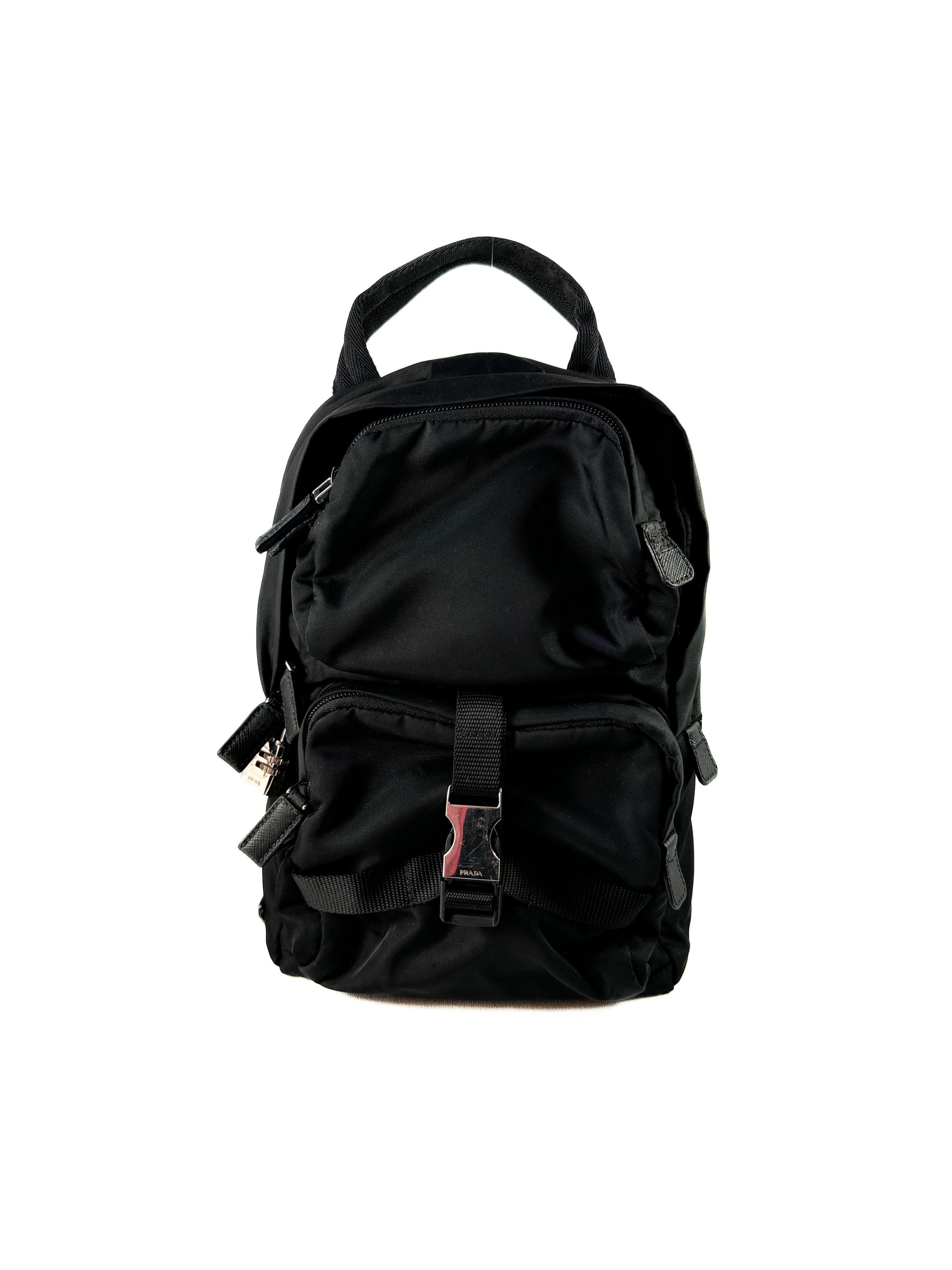 Prada black nylon Tessuto sling backpack **as is**
