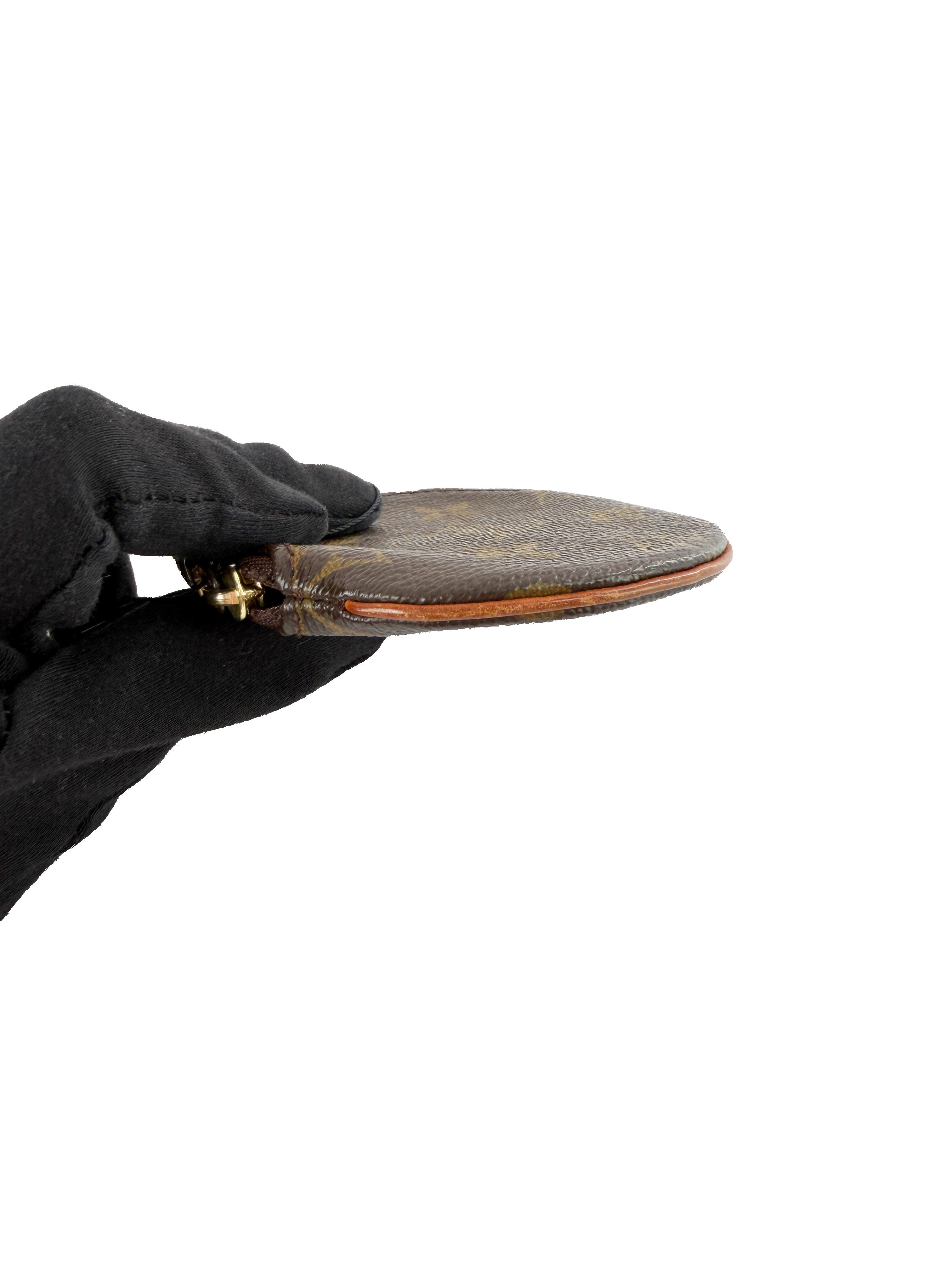 Louis Vuitton monogram Porte Monnaie round coin wallet