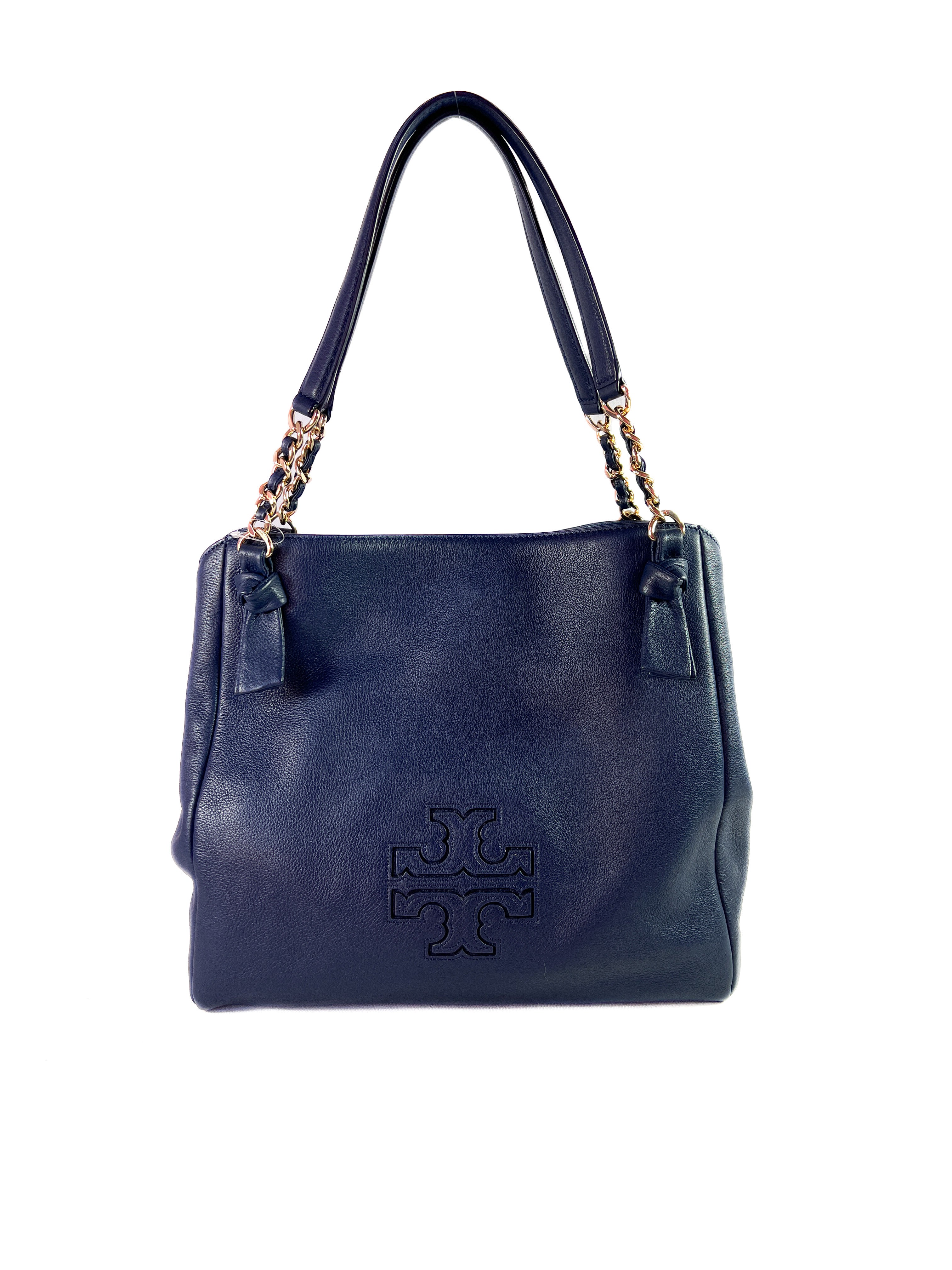 Tory Burch navy Harper shoulder bag
