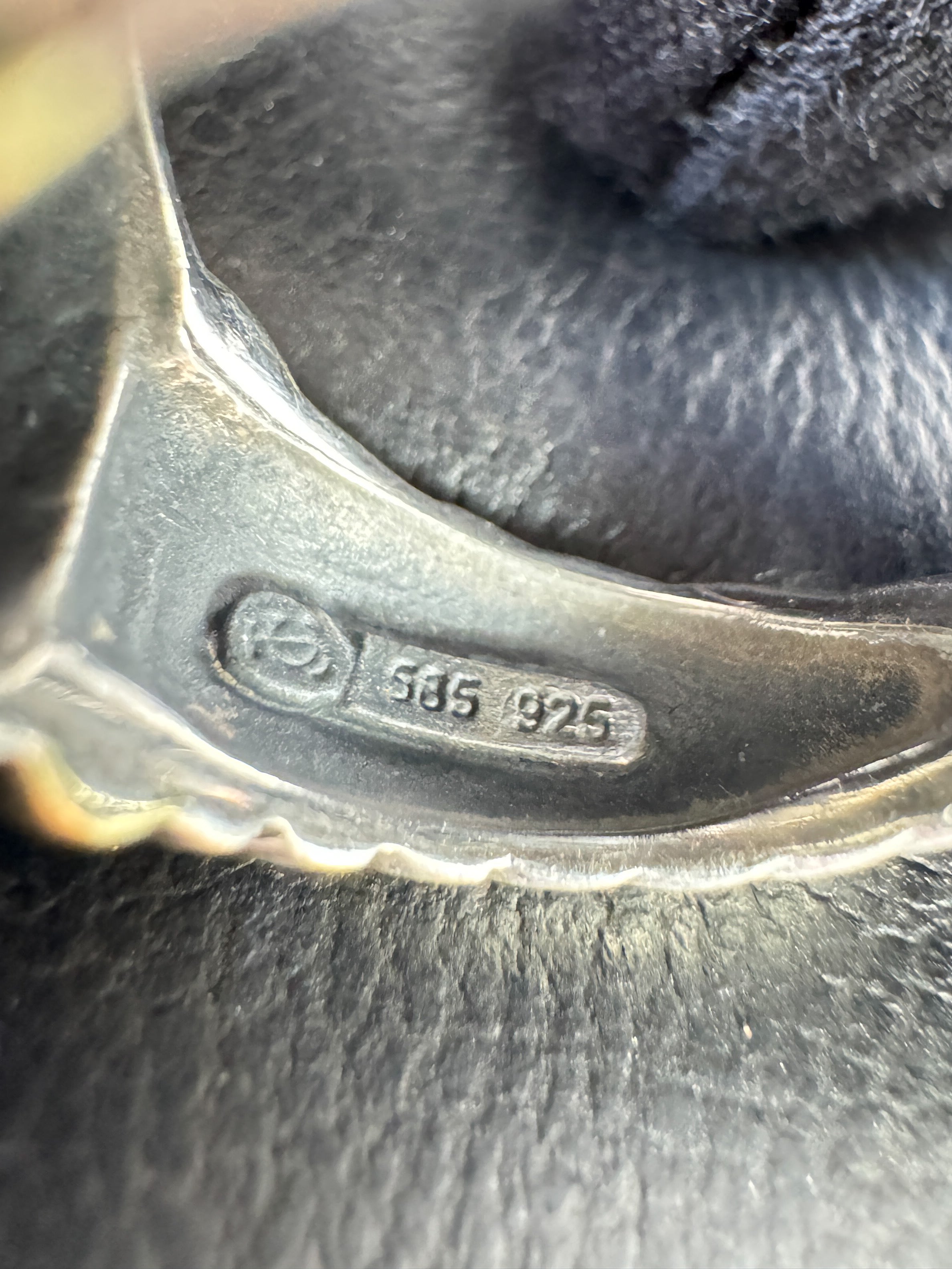 David Yurman sterling silver 14k gold Citrine ring