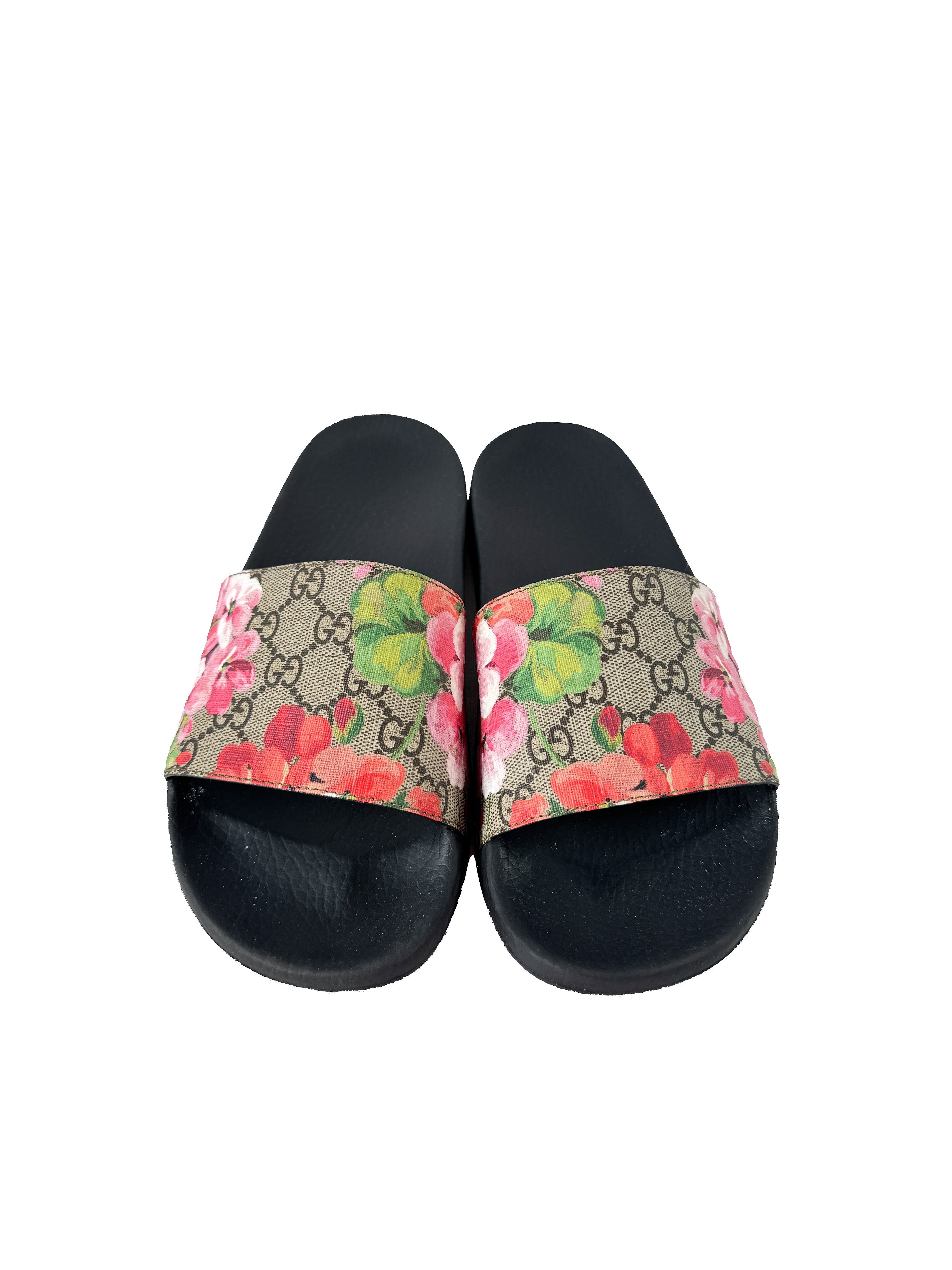 Gucci GG supreme bloom slides size 40 BOX