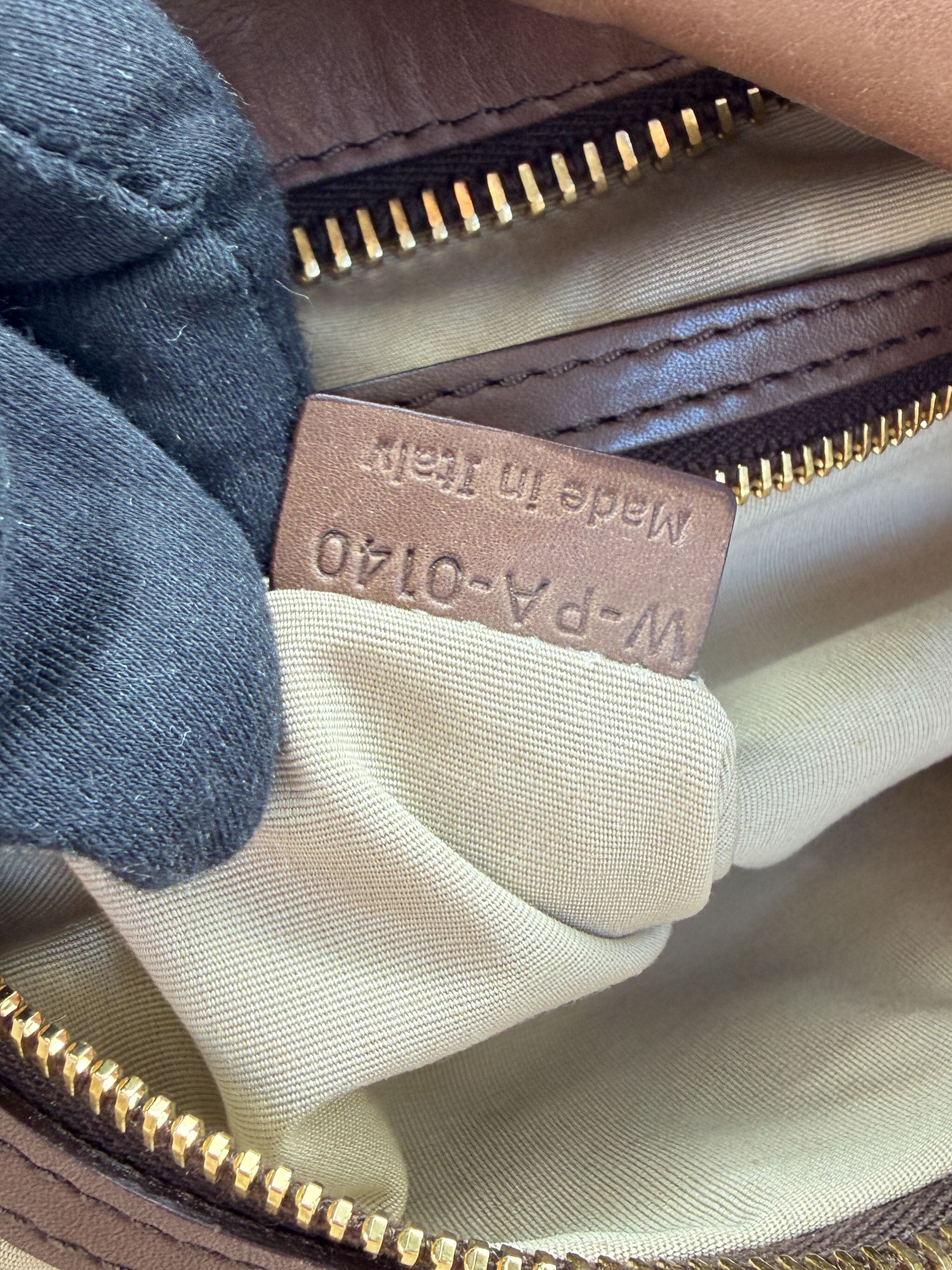 Celine two tone brown leather bag WPA0140