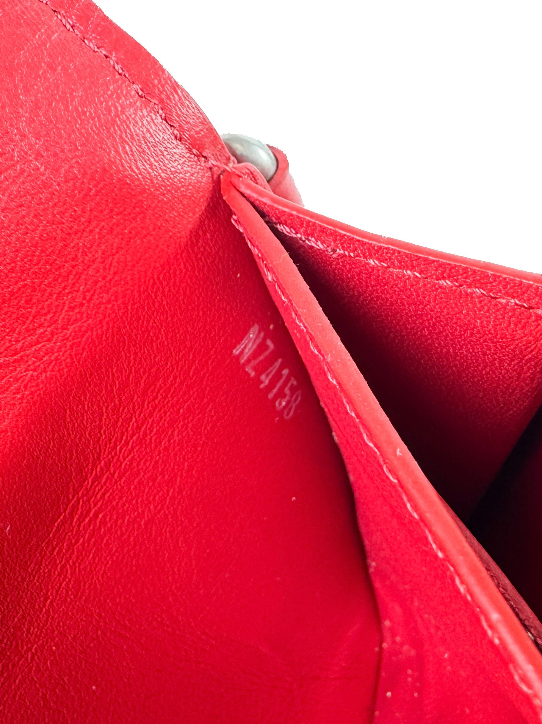 Louis Vuitton red leather new wave wallet/wristlet NZ4158