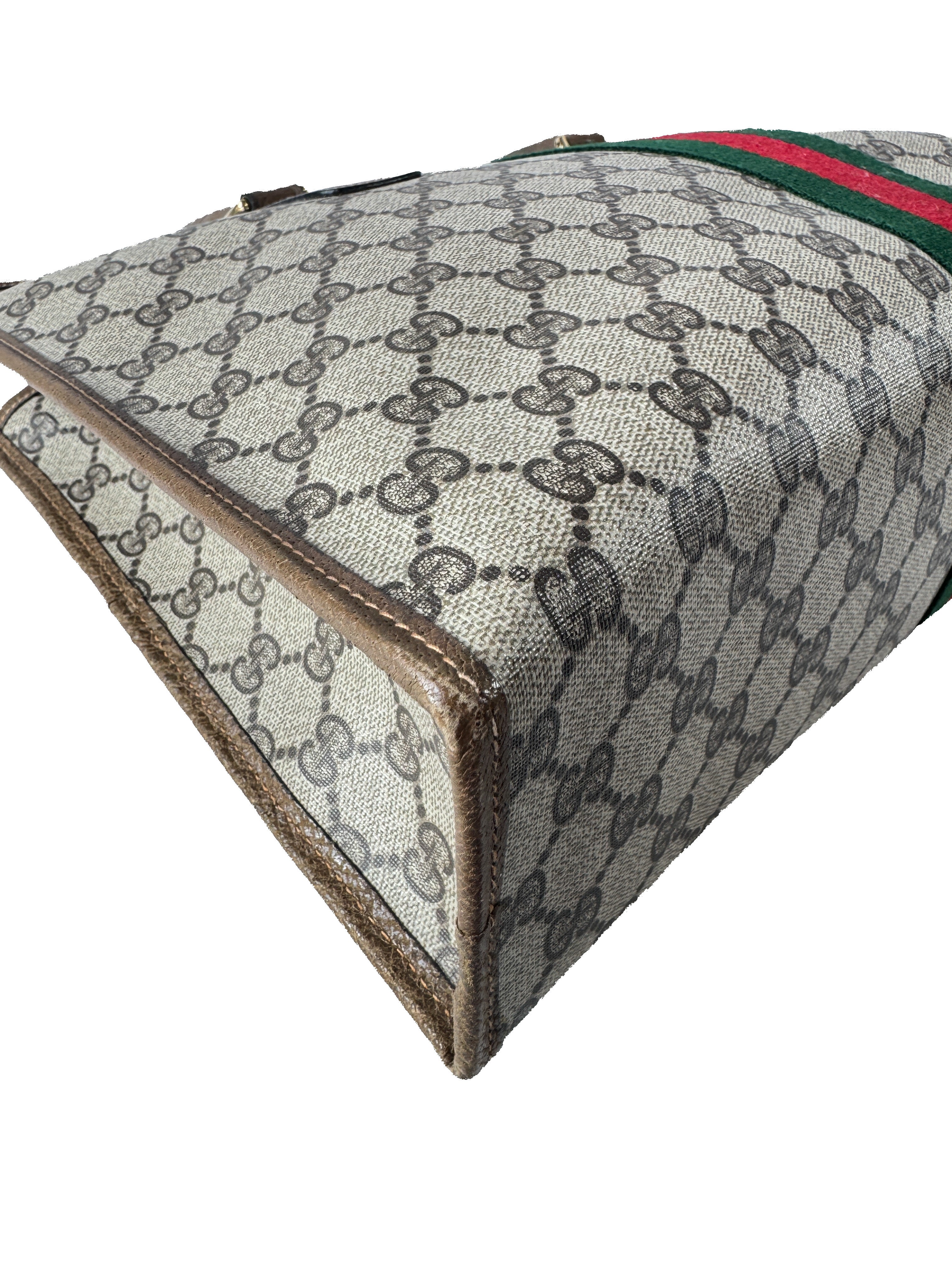 Gucci brown vintage Sherry line tote 214.10.048