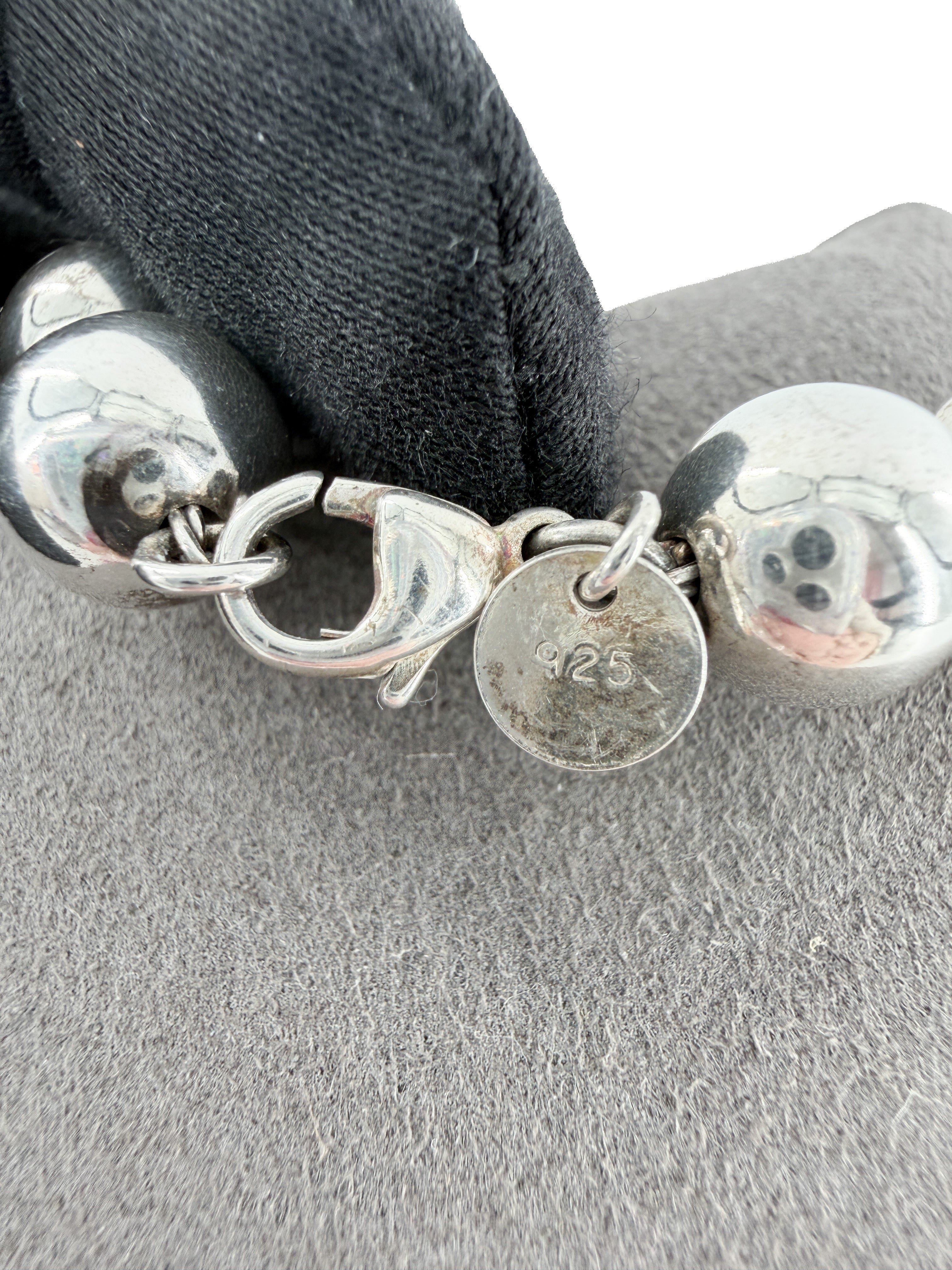 Tiffany & Co sterling silver hardwear ball bracelet