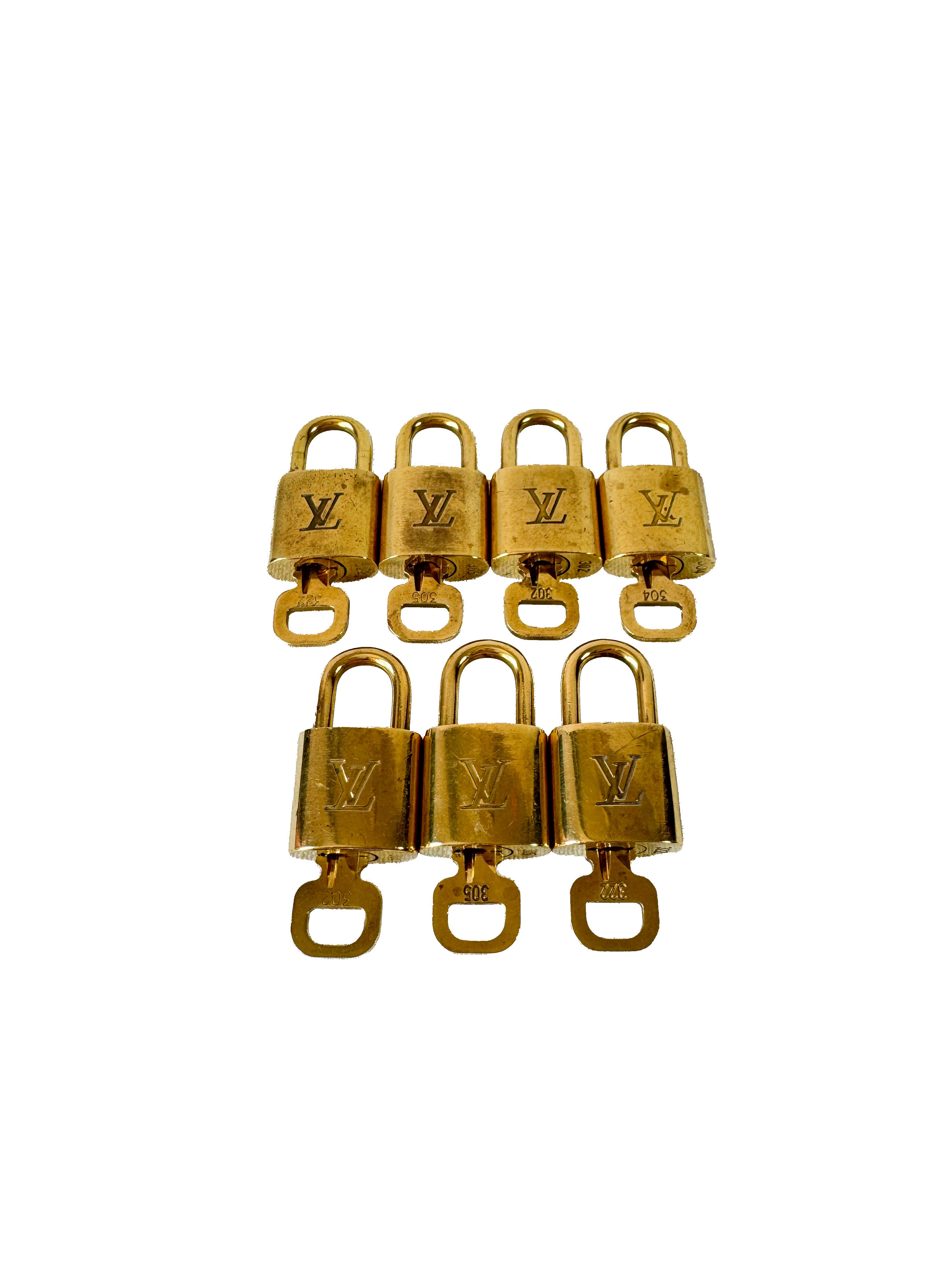 Louis Vuitton brass lock & key