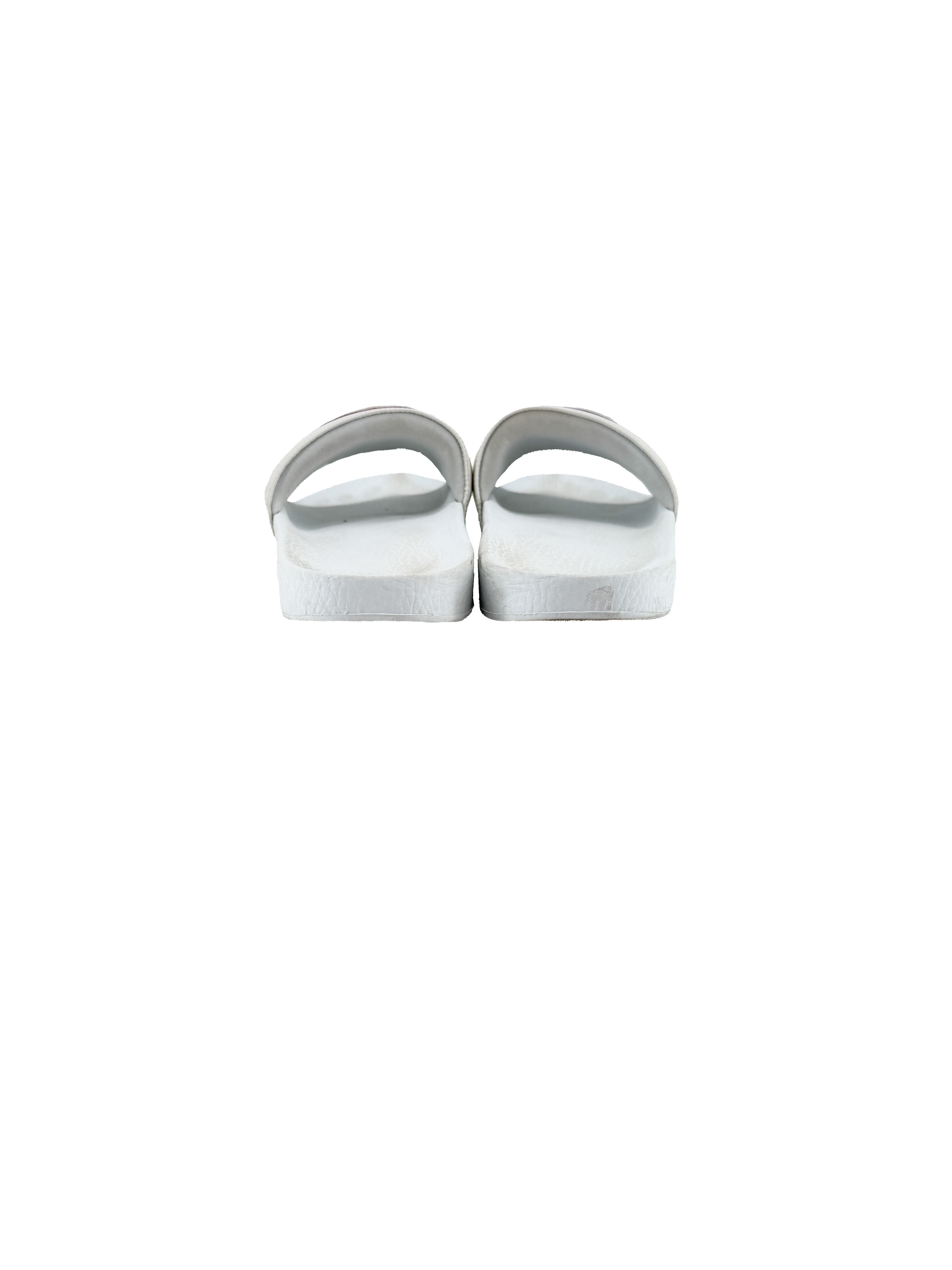 Gucci white red slides size 39 *as is*
