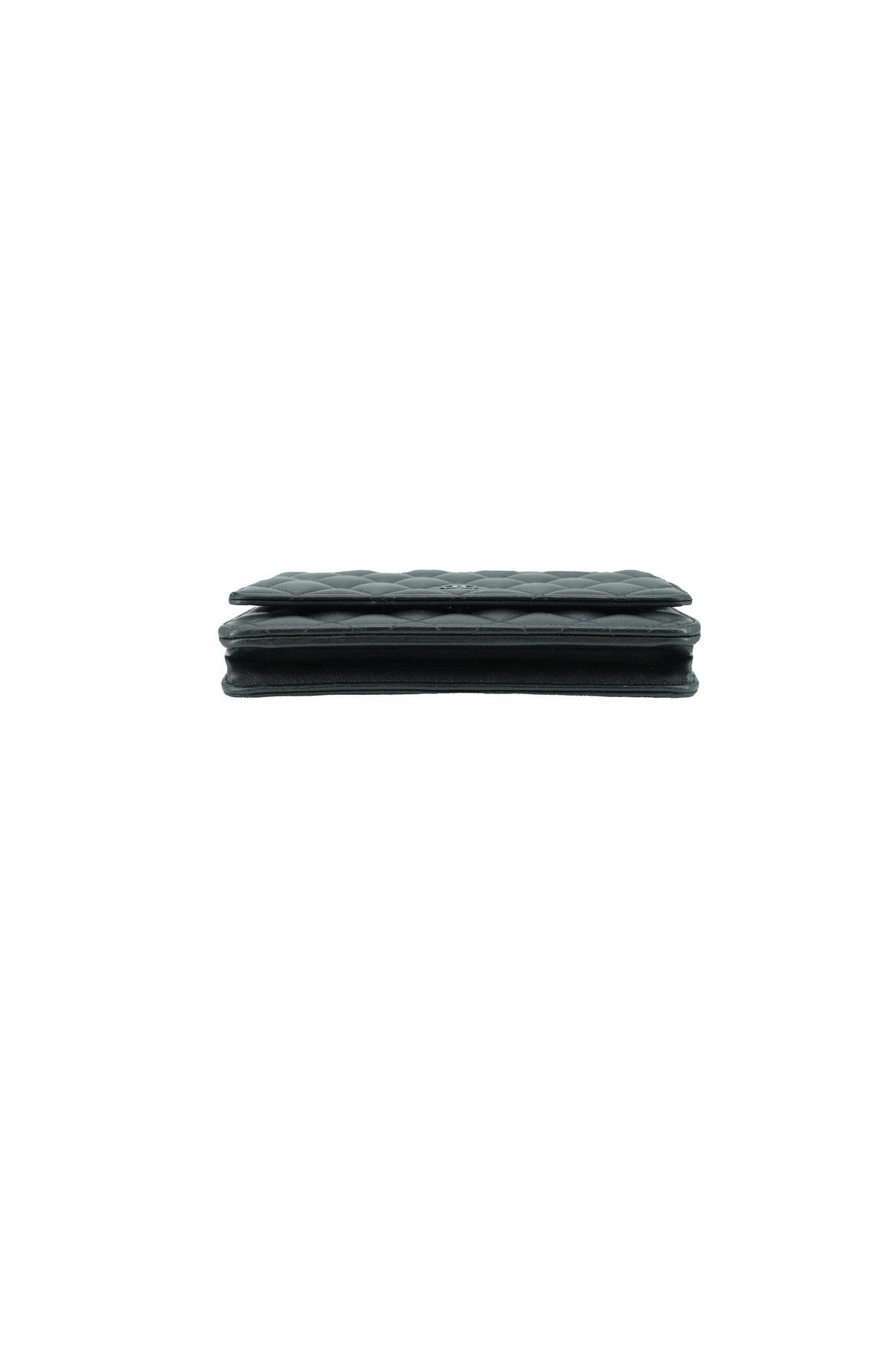 Chanel black quilted So Black classic wallet on chain KN15TKNK