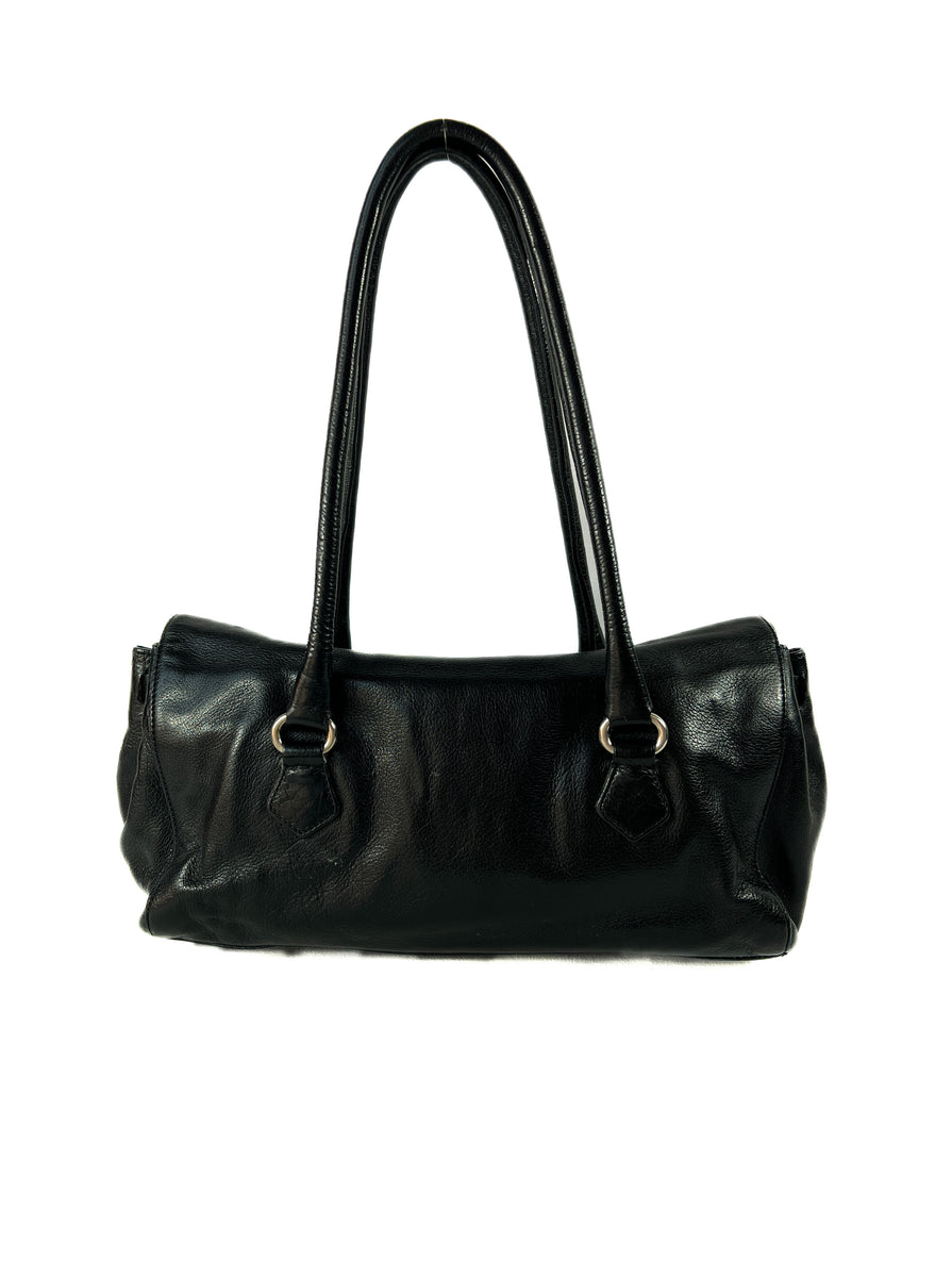 Vintage 1999 Prada Holster Ring Crossbody Bag Black | eBay